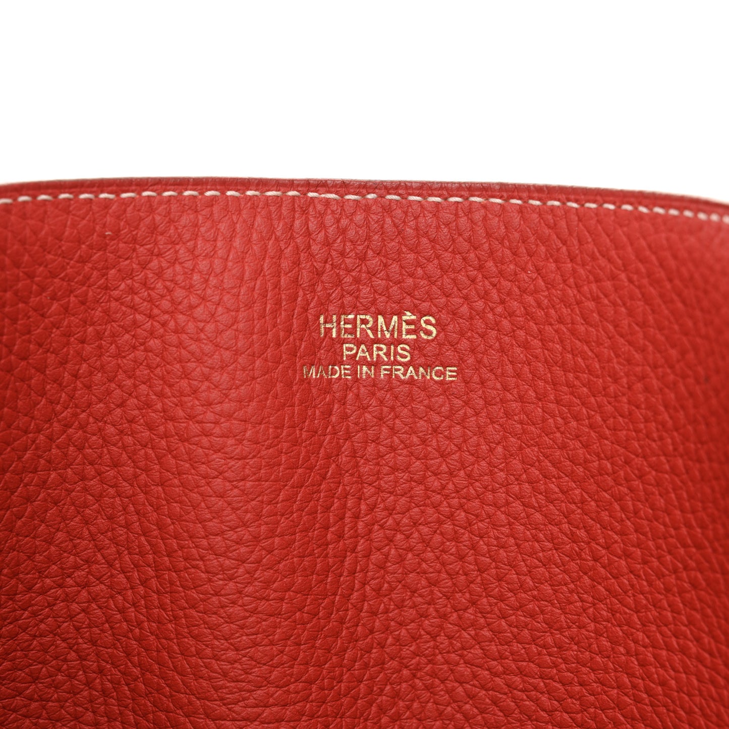 Taurillon Clemence Double Sens Reversible Tote 36 Sanguine Rose Jaipur