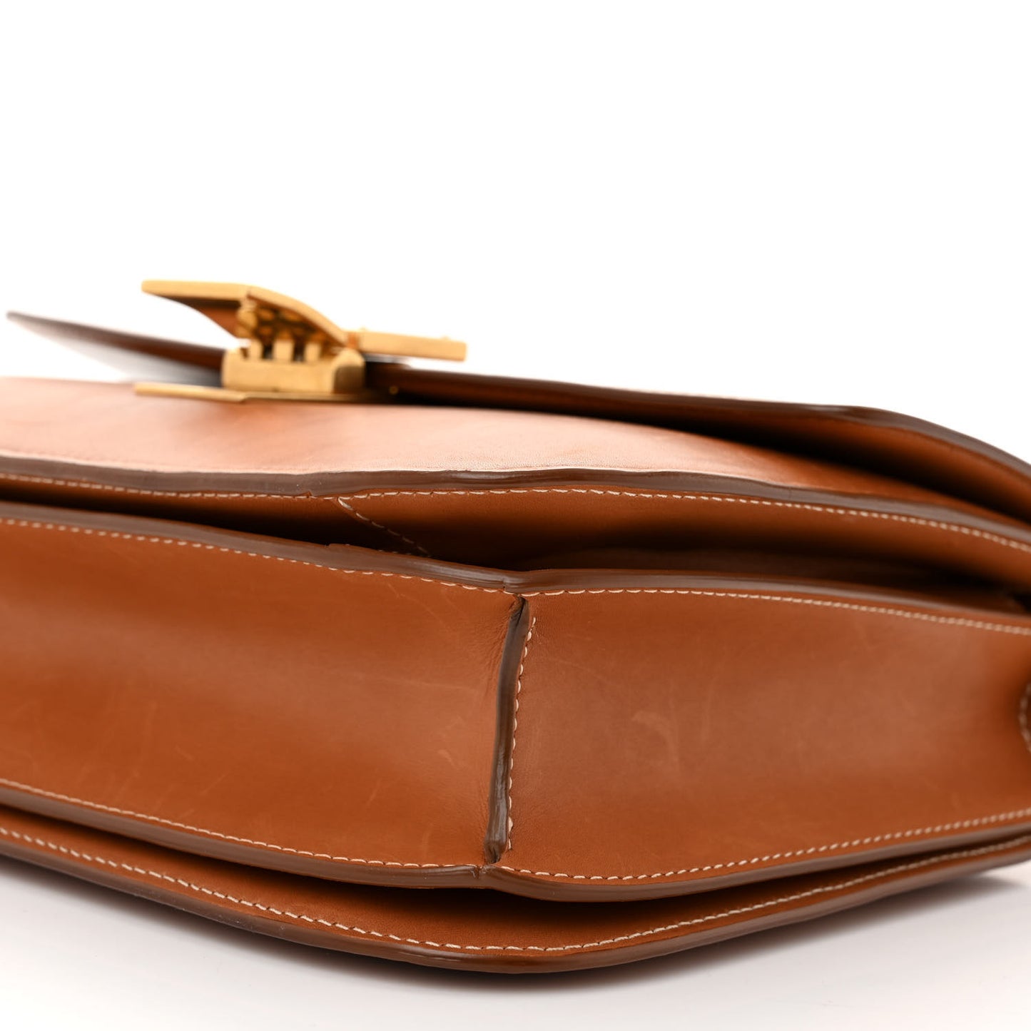 Smooth Calfskin Medium Classic Box Flap Bag Camel