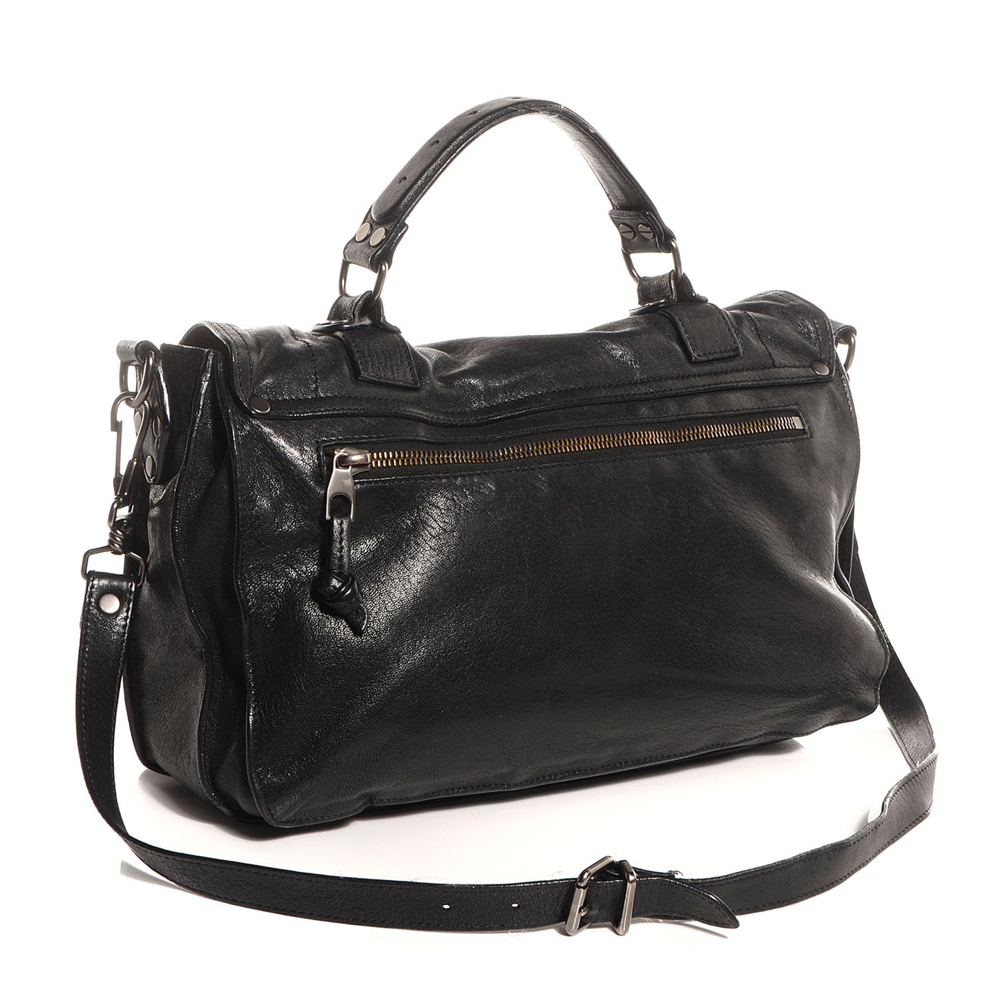 Lambskin PS1 Medium Satchel Black
