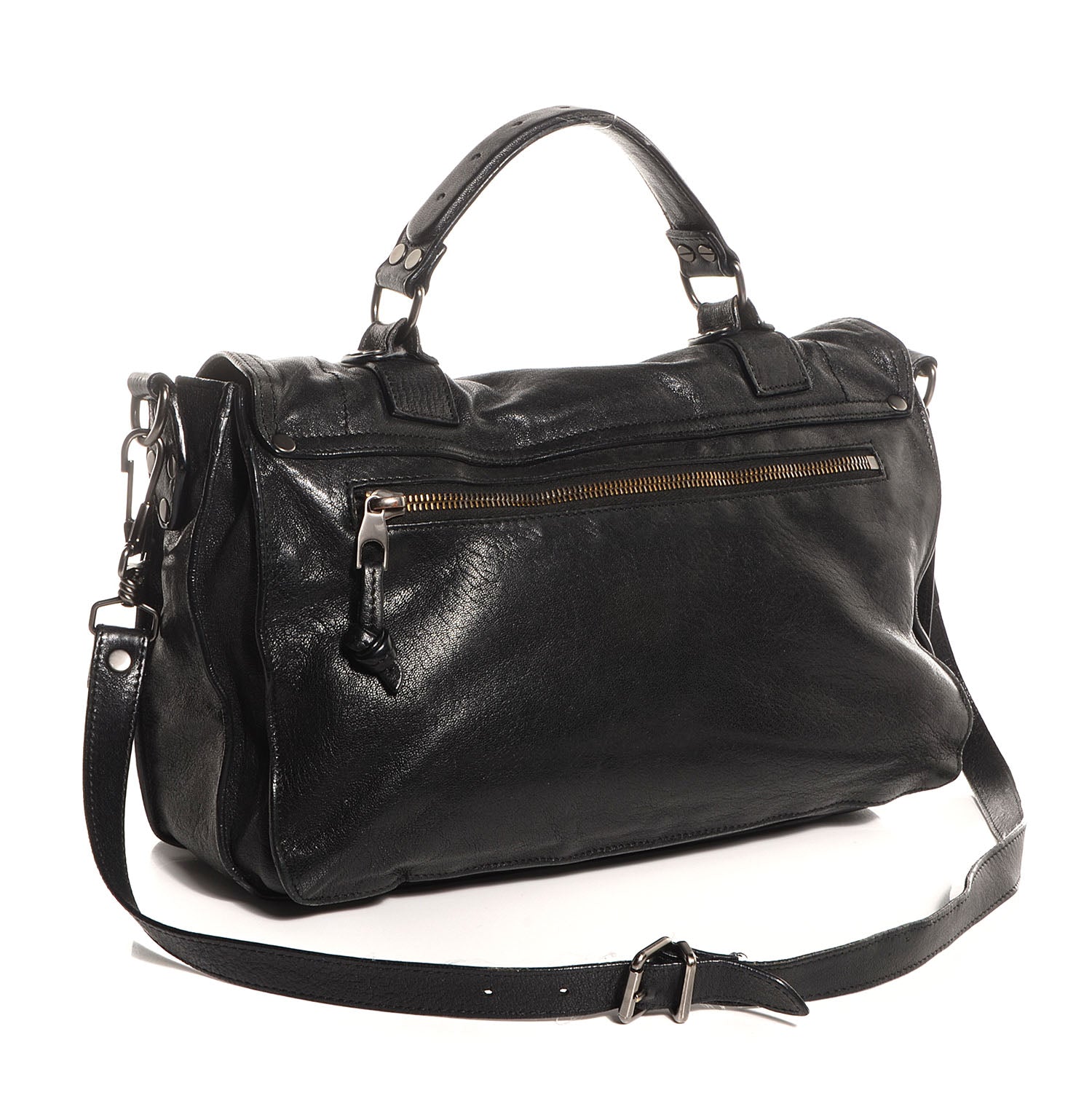 Proenza Schouler Lambskin PS1 Medium Satchel Black 5 of 12