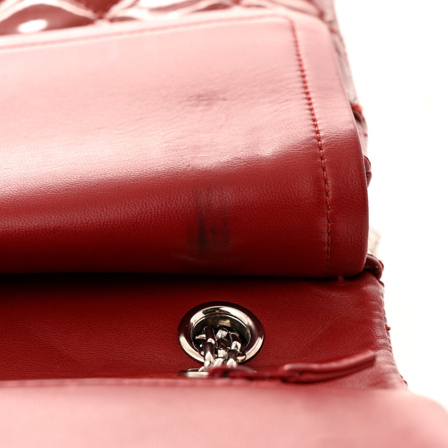 Patent Quilted 2.55 Reissue 227 Flap Red