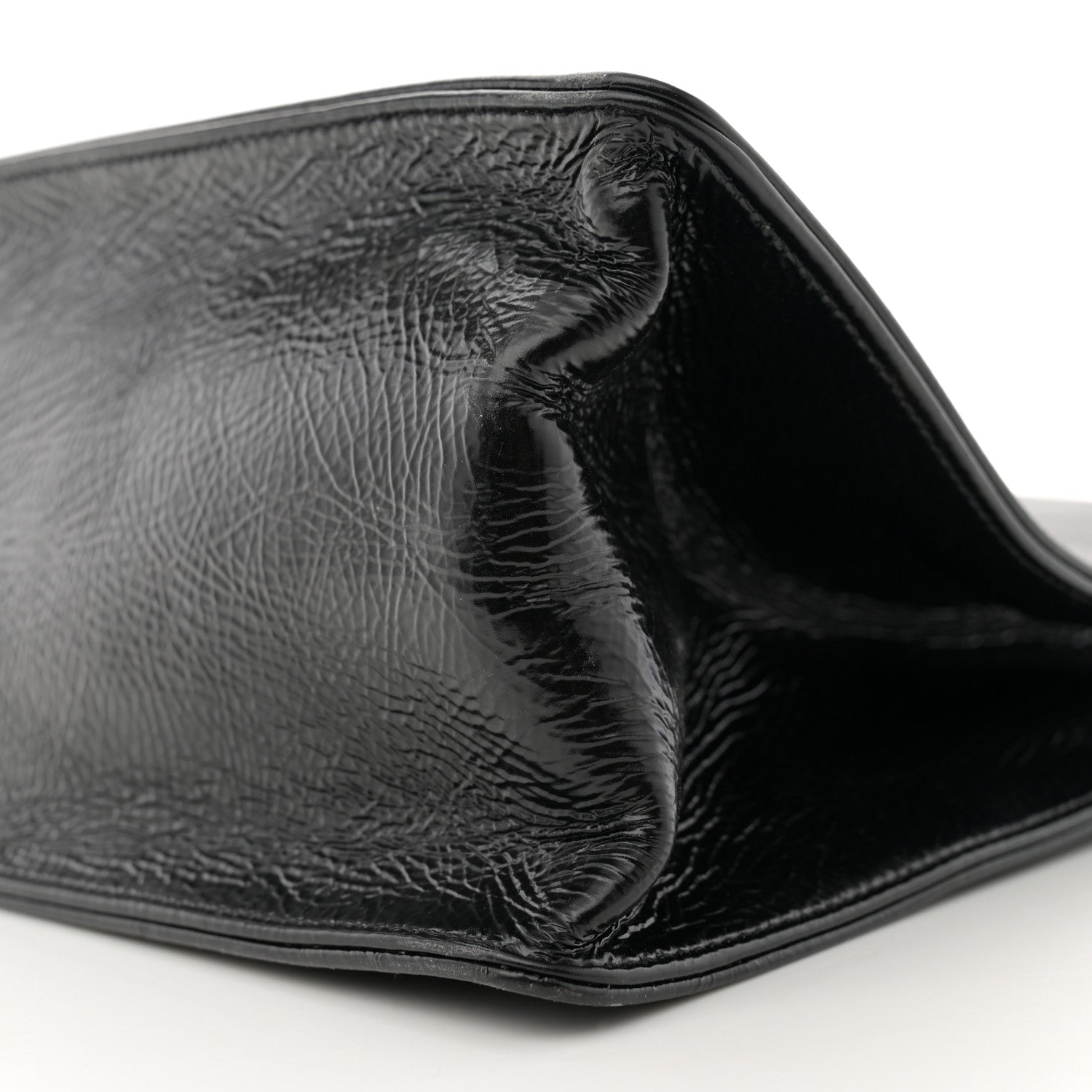 Chanel Shiny Aged Calfskin Shopping Bag Black 10 of 10