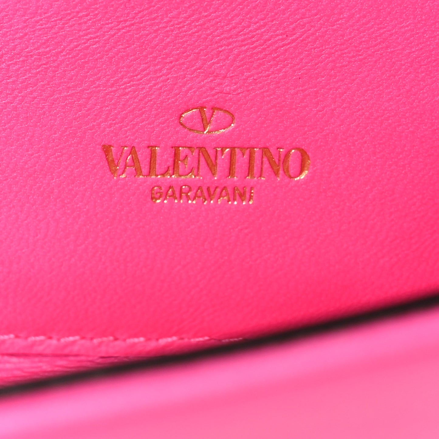 Nappa Roman Stud Wallet On Chain Pink PP
