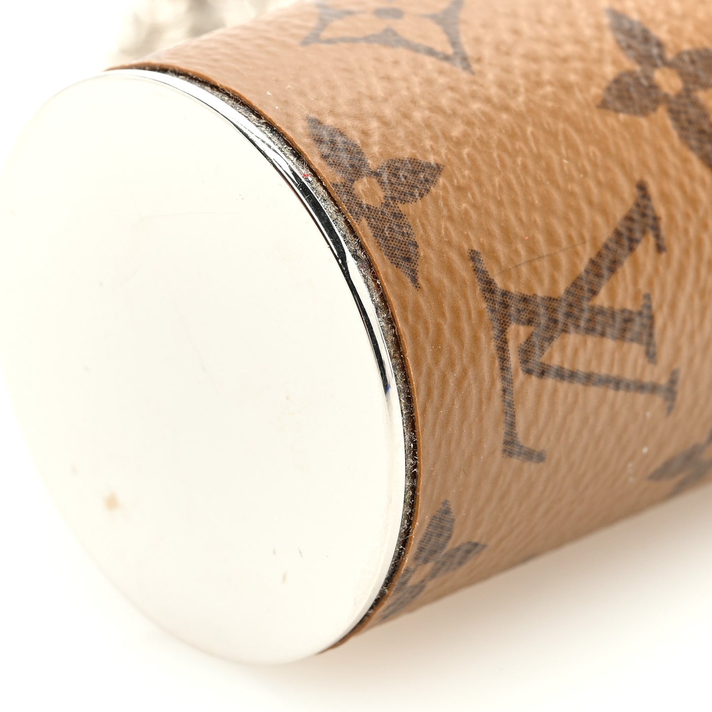 Reverse Monogram Chain Lipstick Case