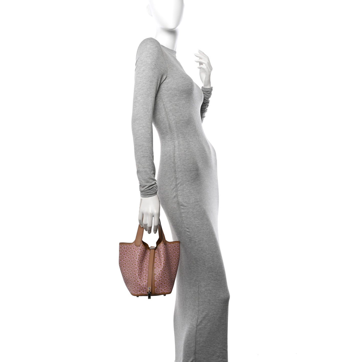 Swift Lucky Daisy Picotin Lock 18 PM Chai Rose White