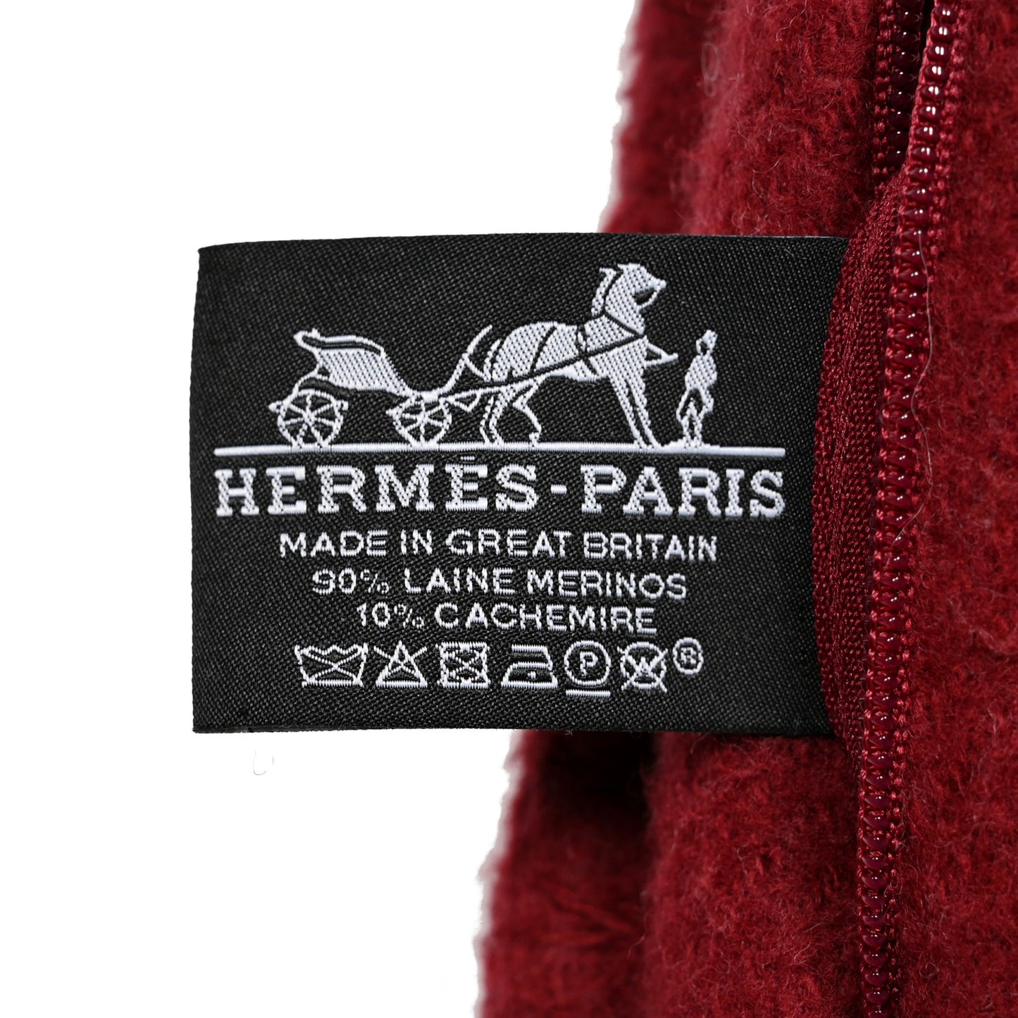Wool Cashmere Avalon III Pillow PM Ecru Rouge