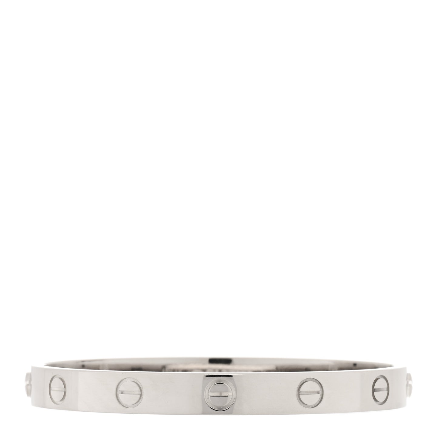 18K White Gold LOVE Bracelet 16