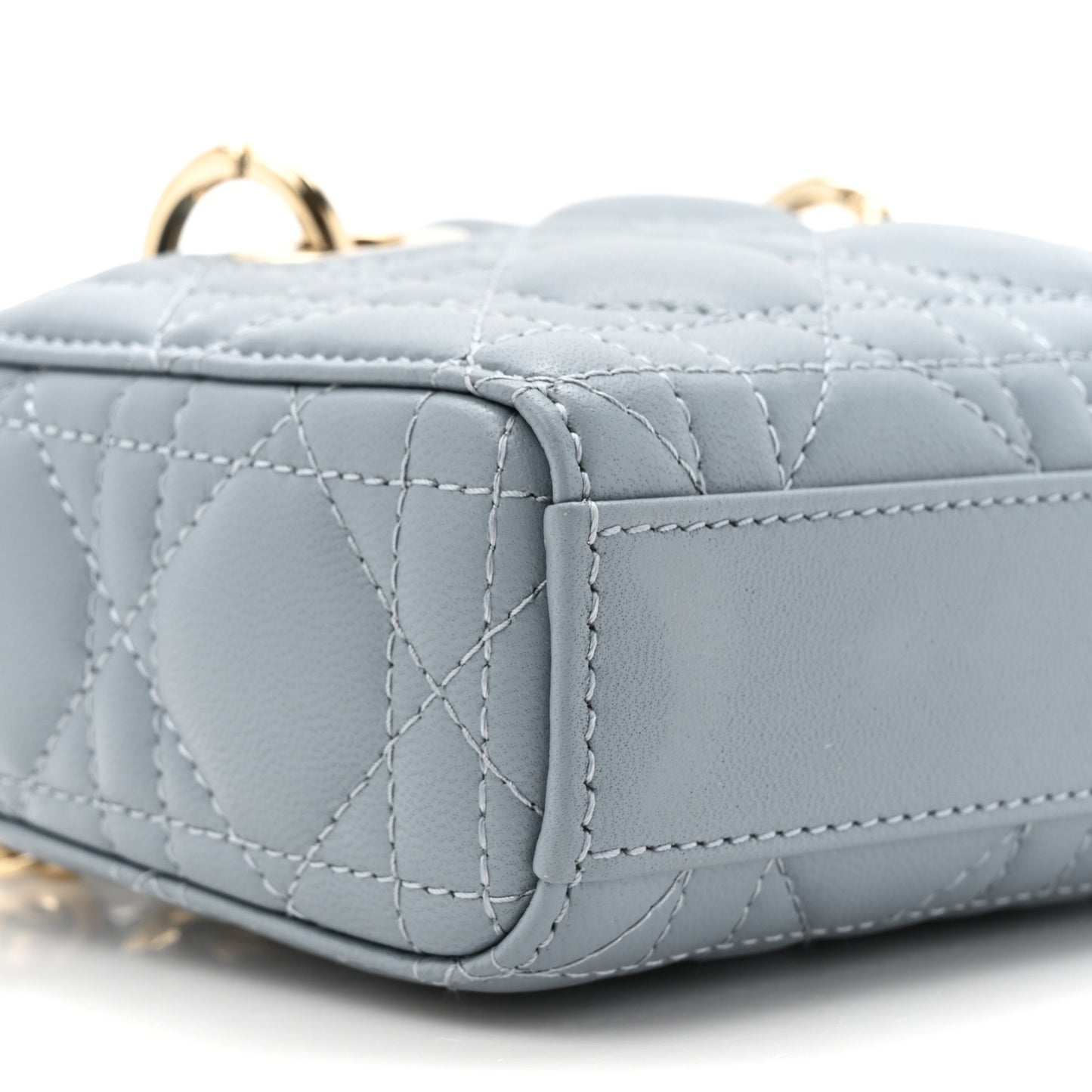 Lambskin Cannage Micro Lady D-Joy Cloud Blue