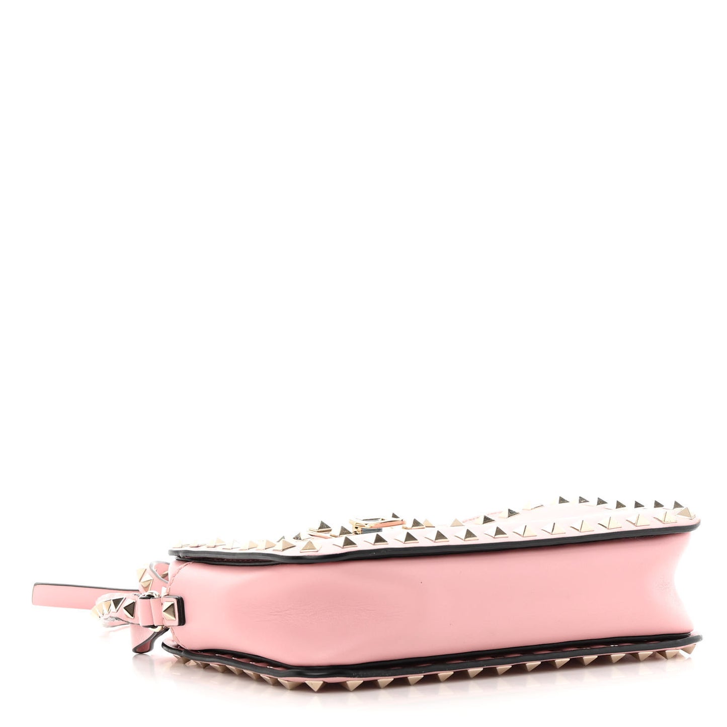 Calfskin Rockstud Flip Lock Camera Crossbody Bag Loto