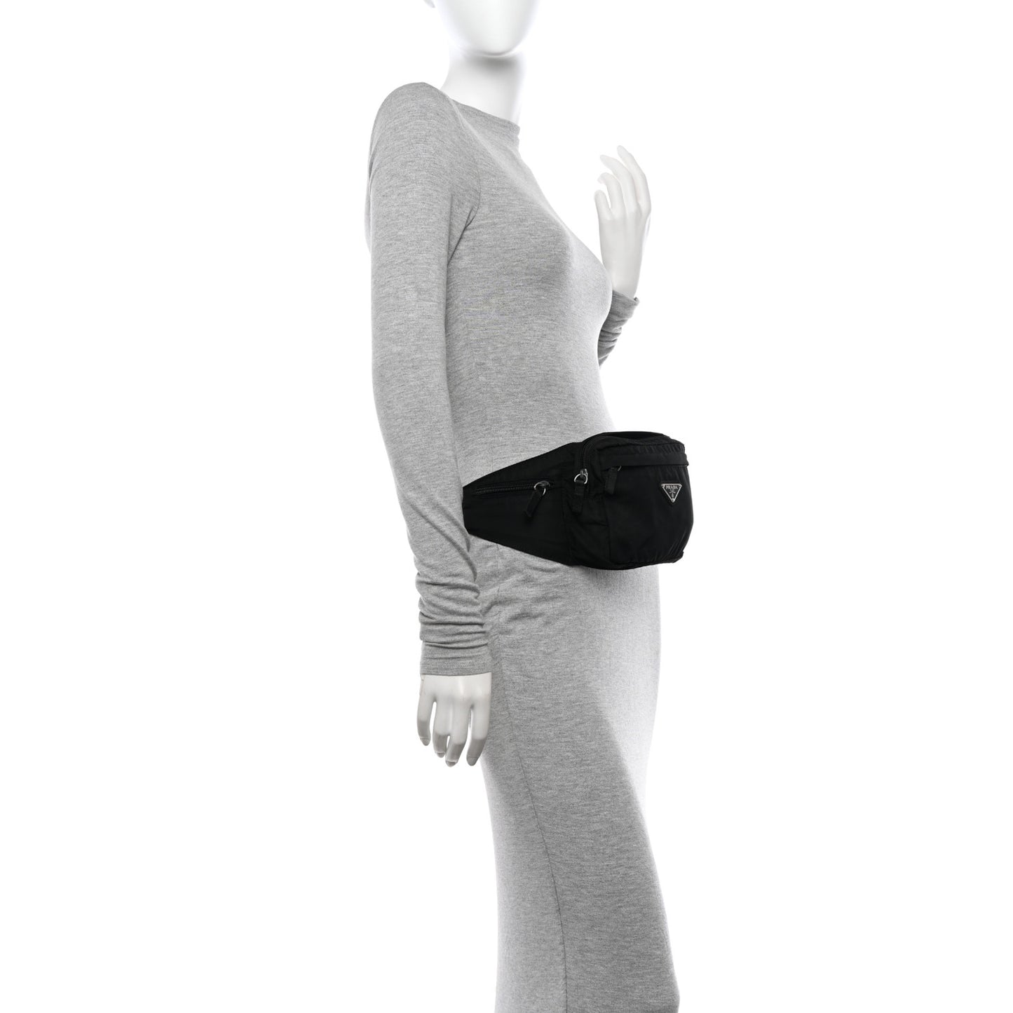 Tessuto Nylon Belt Bag Black