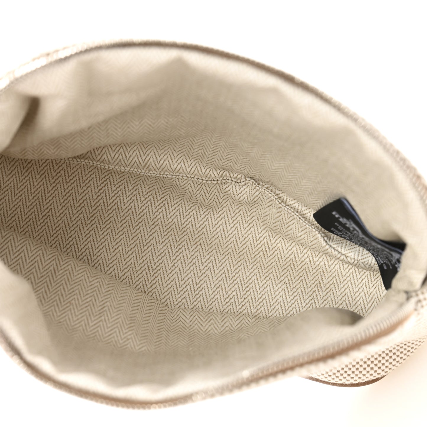 Cotton Canvas Mini Bolide Casaque Travel Cosmetic Pouch Grege