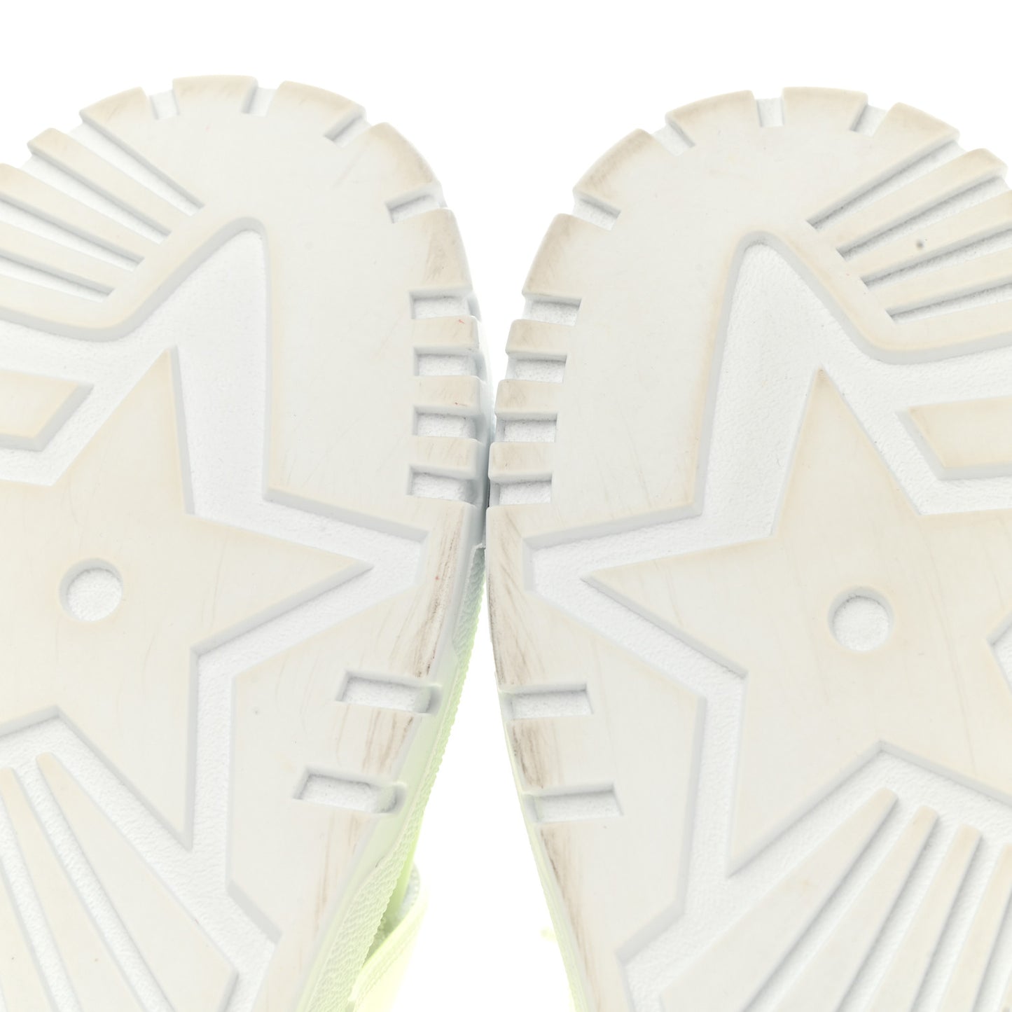 Reflective Fabric Shaded Dior-ID Platform Sneakers 38 Yellow Fluo