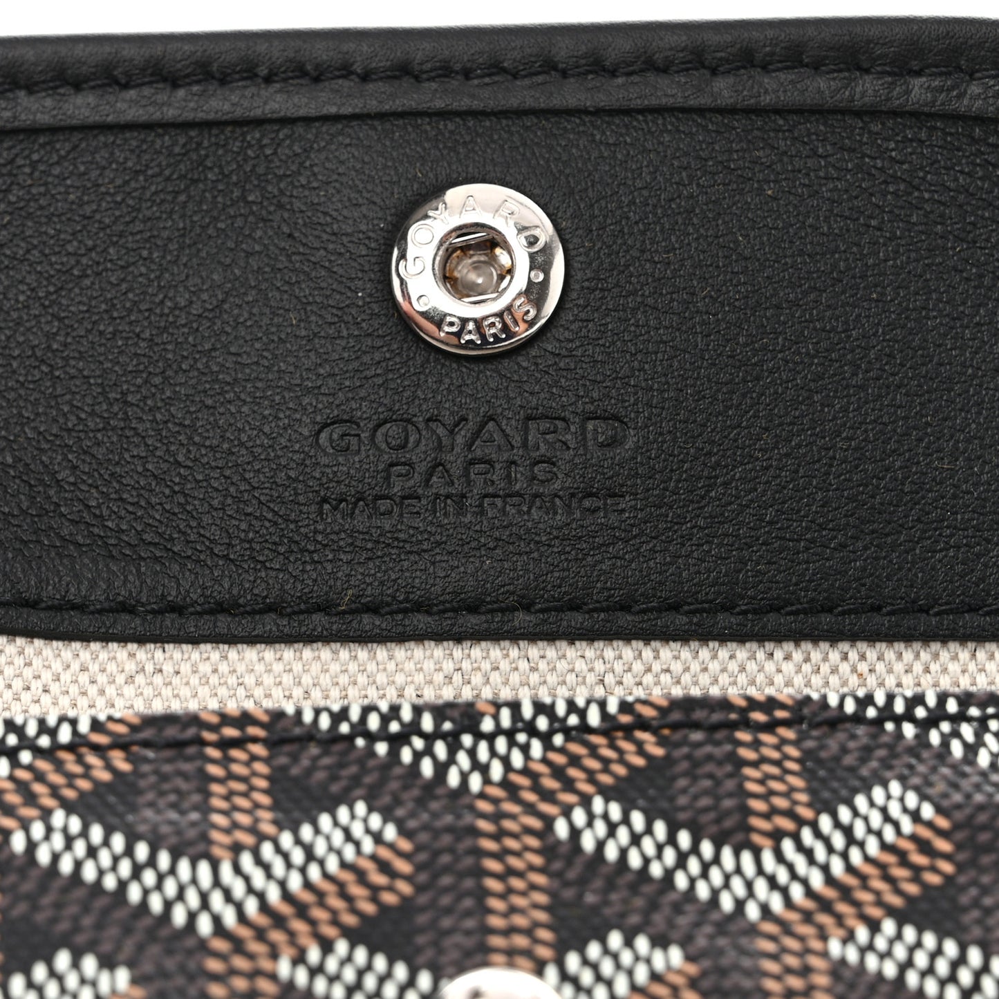 Goyardine Reversible Mini Anjou Black