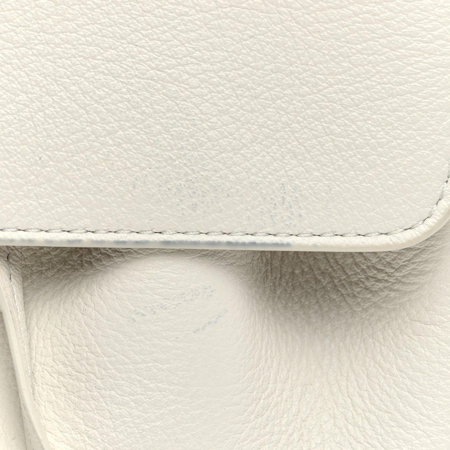 Calfskin Mini Lady Bag White