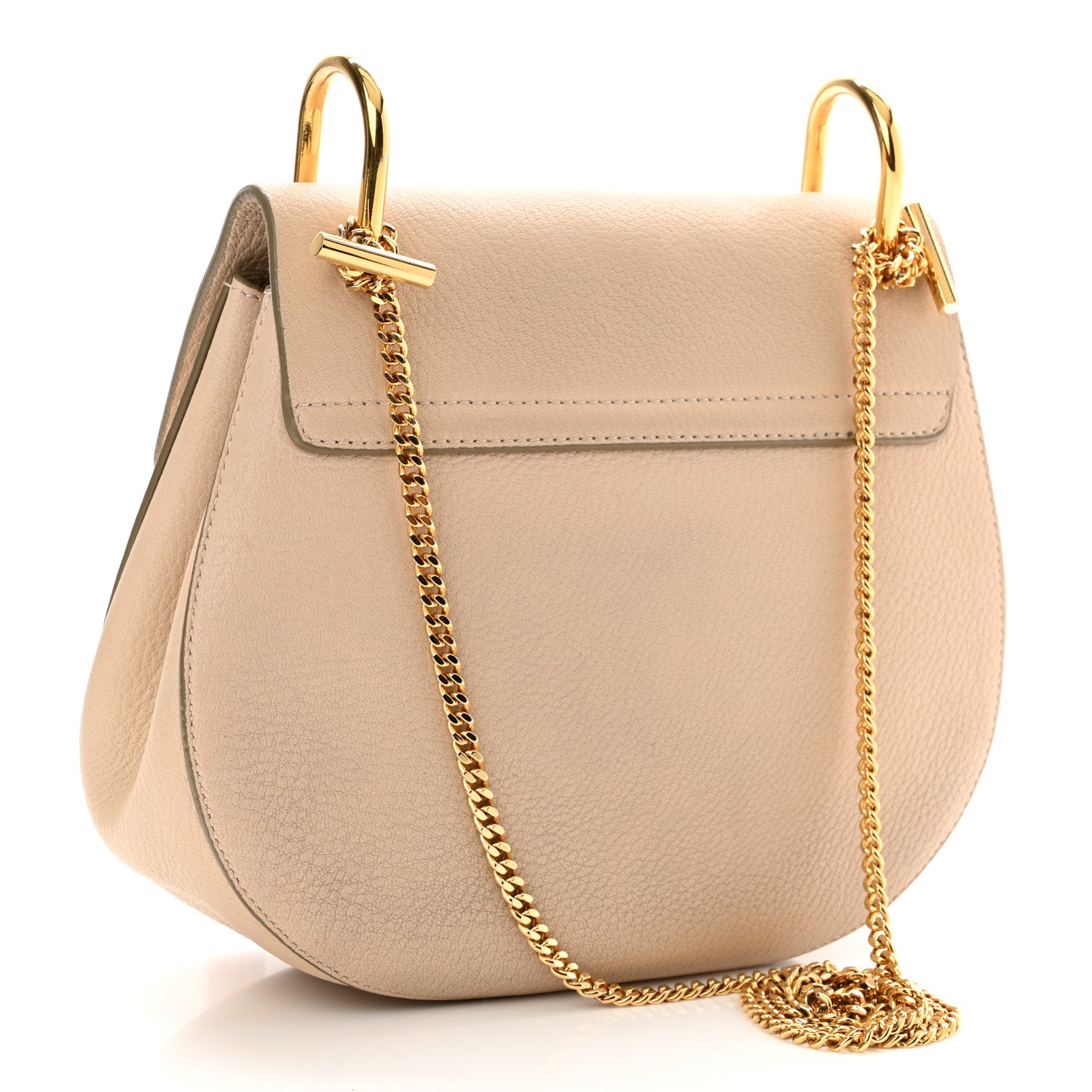Chloe Grained Lambskin Drew Shoulder Bag Abstract White 3 of 12
