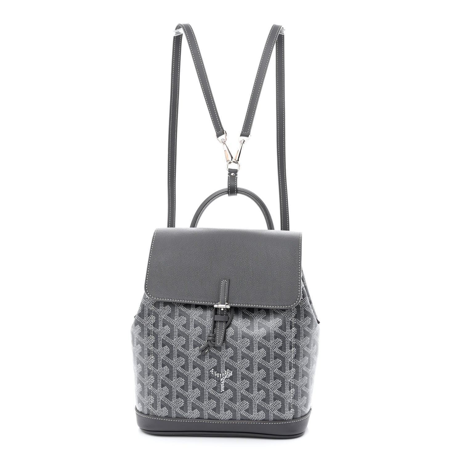 grey mini backpack Goyard Goyardine Calfskin Mini Alpin Backpack Grey 1255148 – FASHIONPHILE