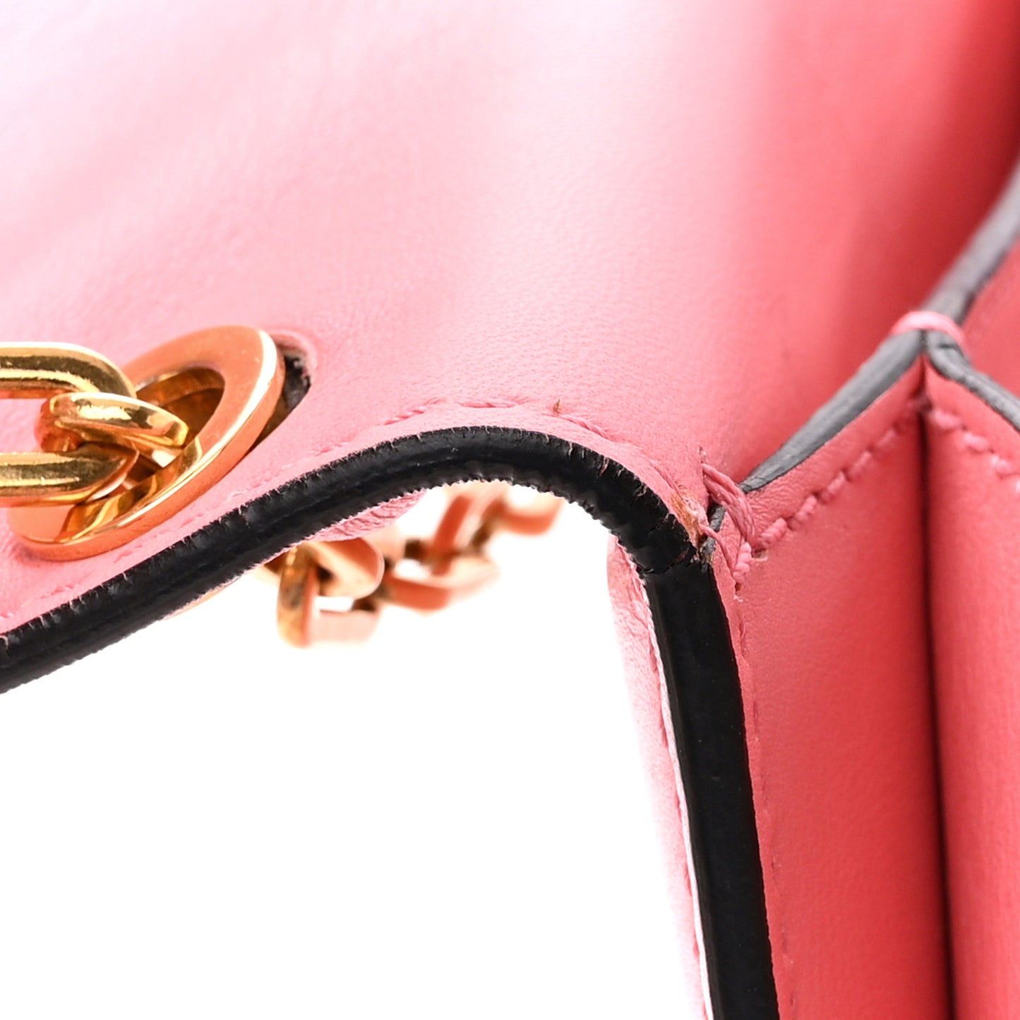 VALENTINO GARAVANI Vitello Chain Flap Bag Paradise Rose