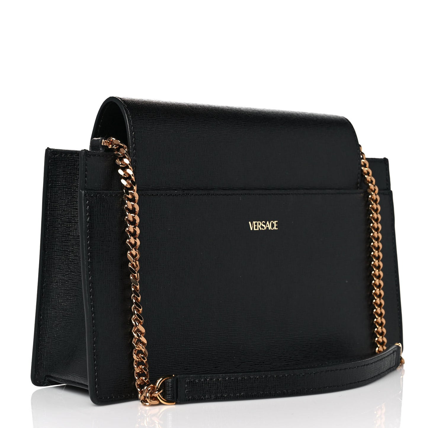 Saffiano Virtus Small Shoulder Bag Black