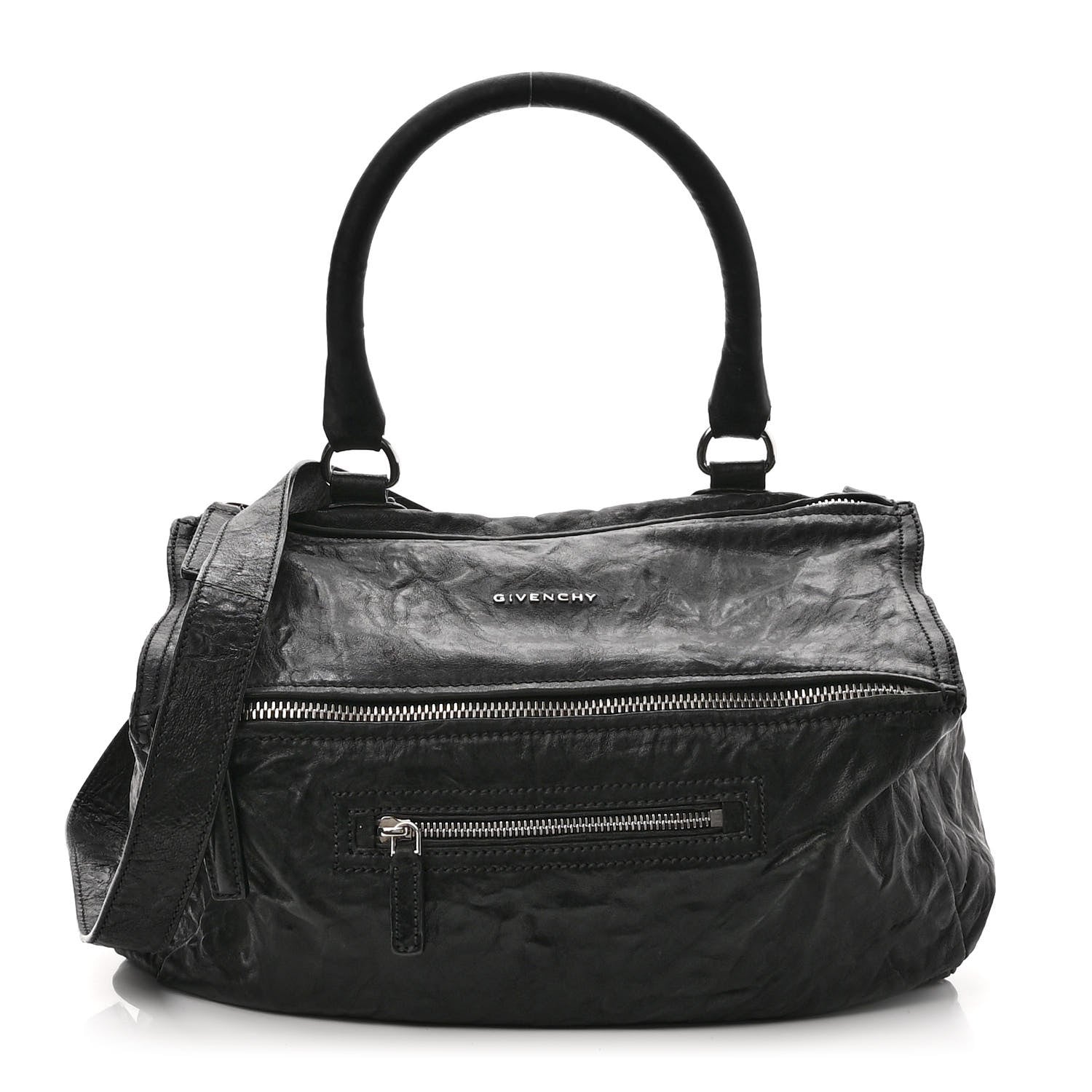 Givenchy Tumbled Sheepskin Medium Pandora Bag Black 1188874