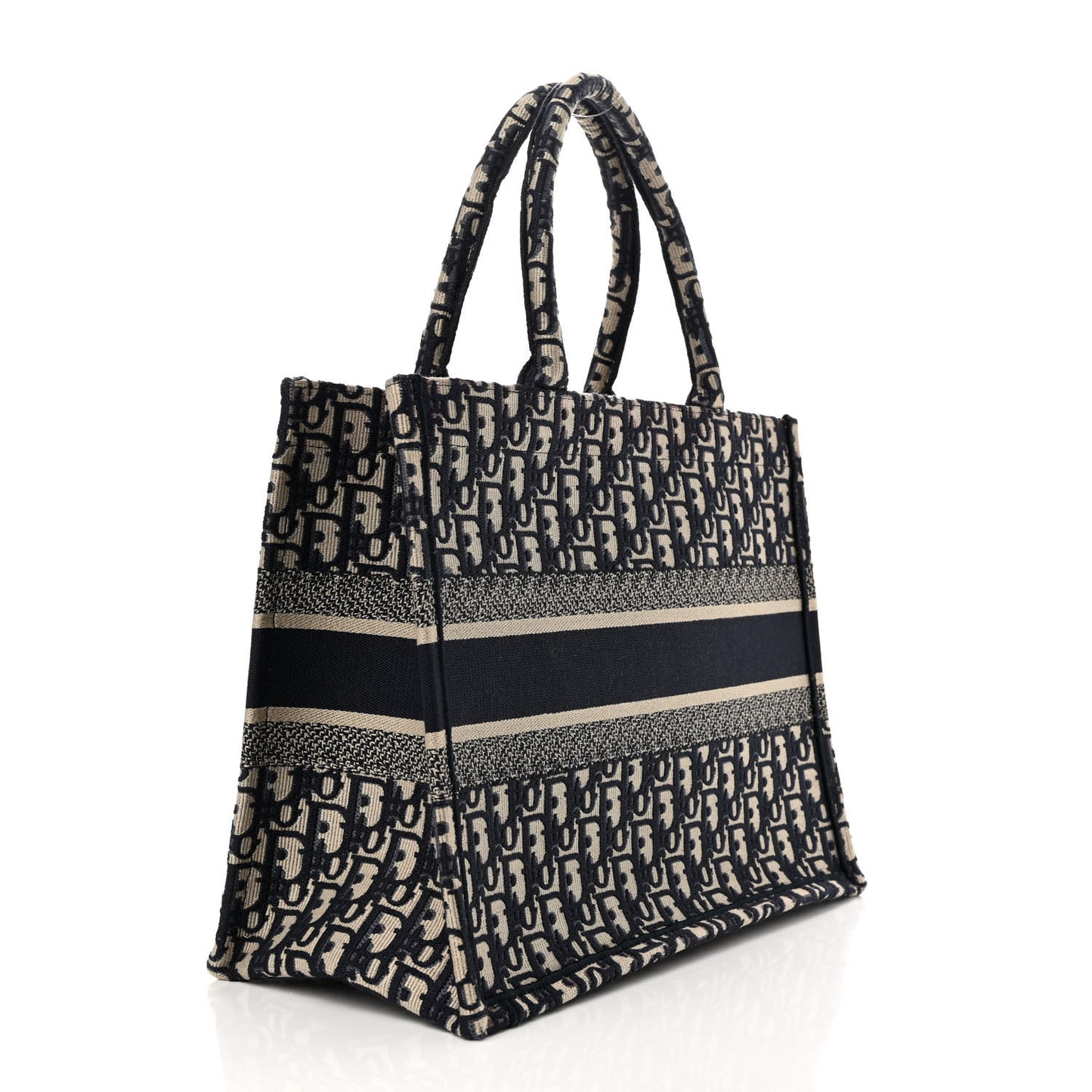 Oblique Medium Book Tote Blue Multicolor