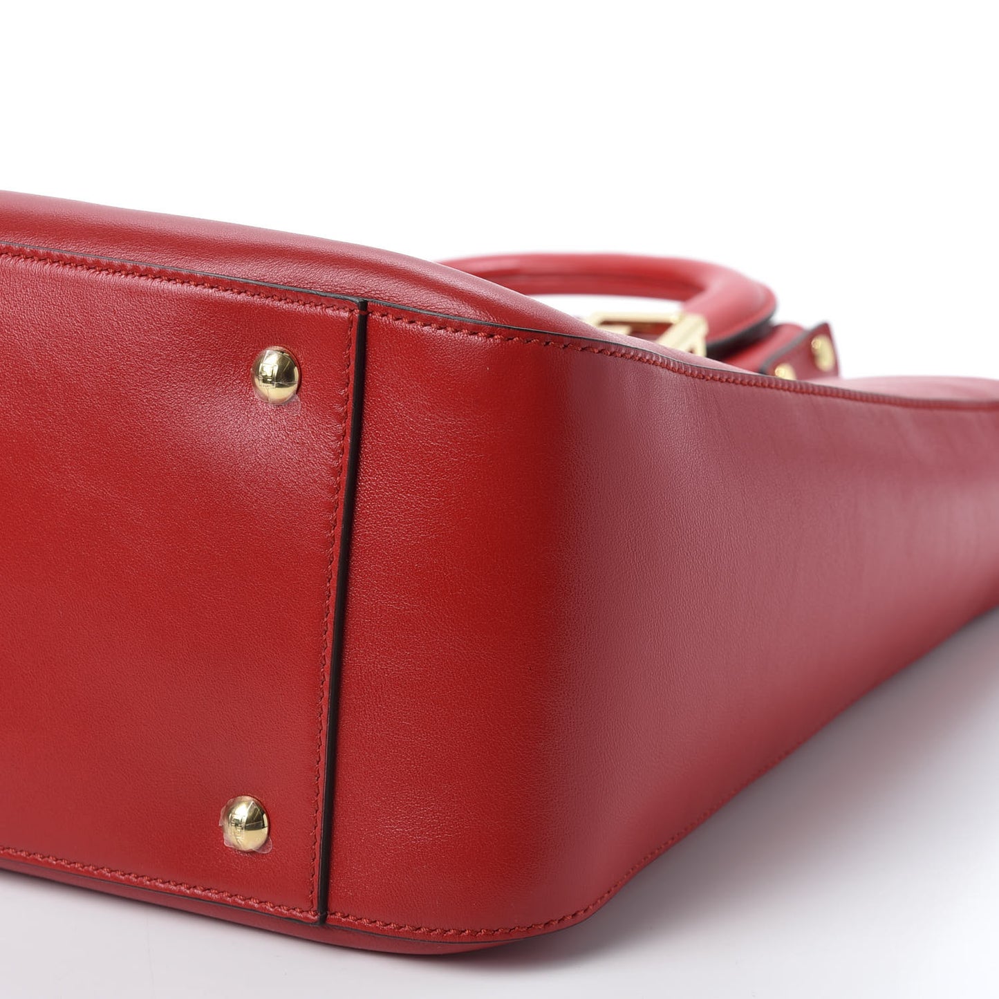 Vitello Glacier Medium FF Tote Rosso Cardinale