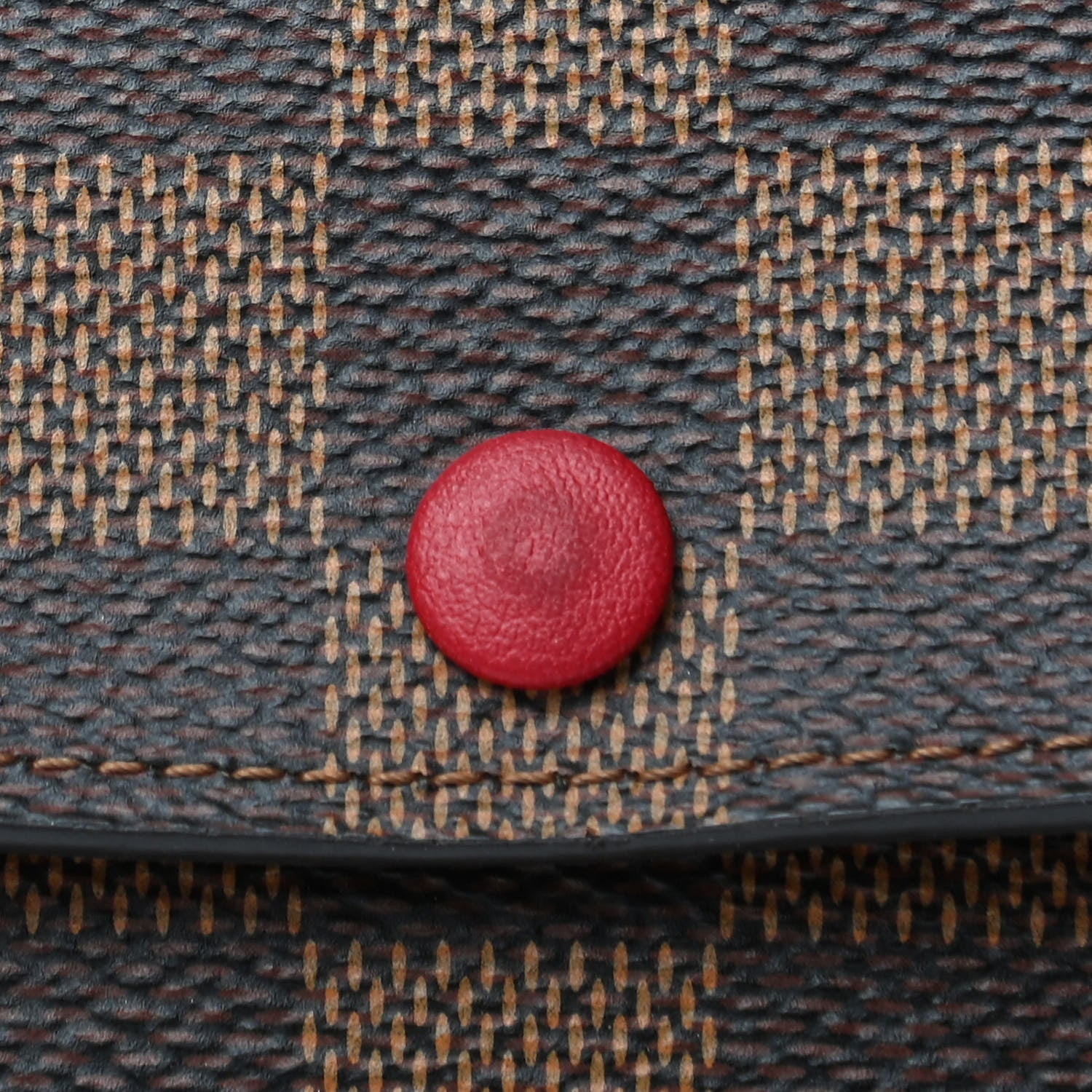 Louis Vuitton Damier Ebene Emilie Wallet Red 8 of 8