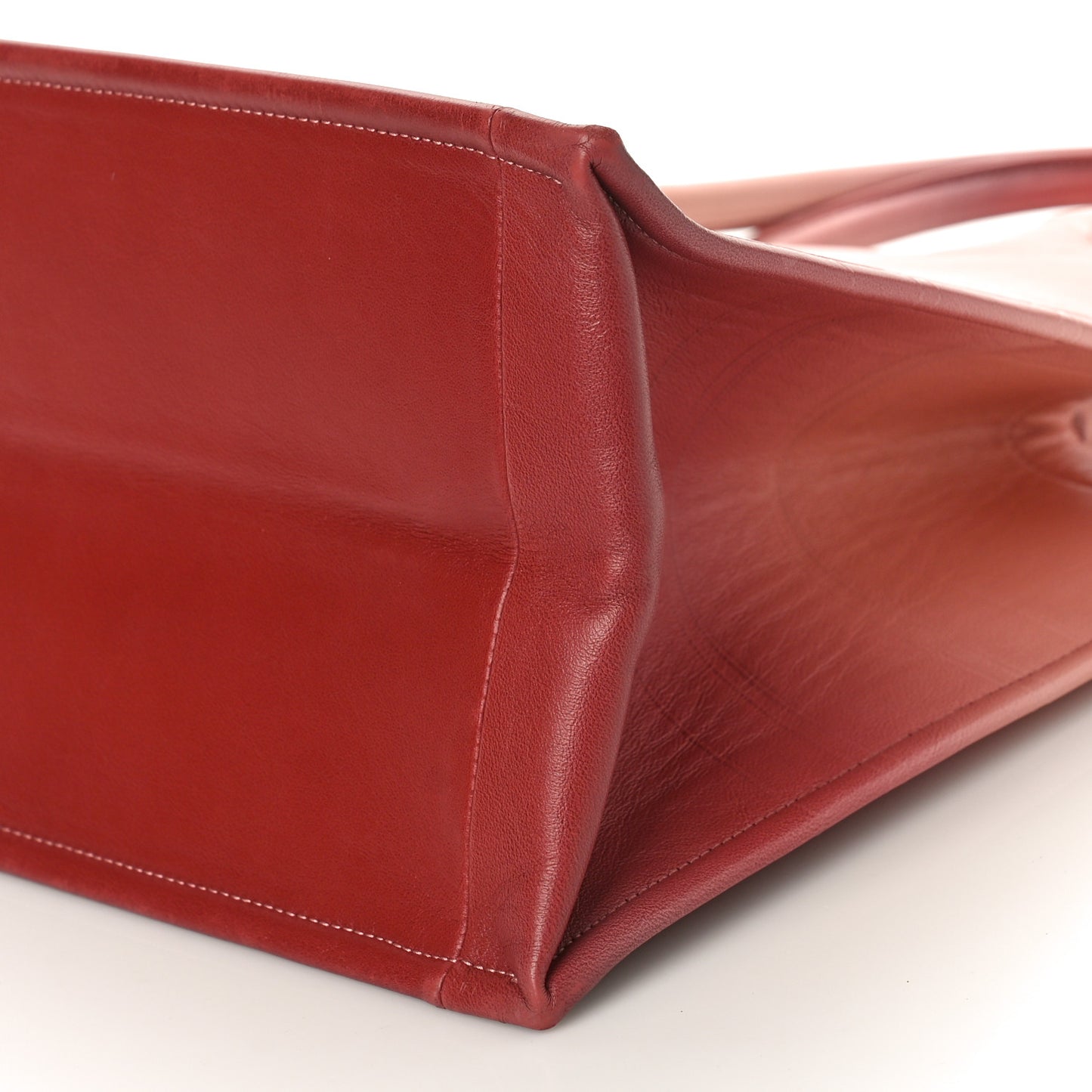 Gradient Smooth Calfskin Embossed Medium Book Tote Pink
