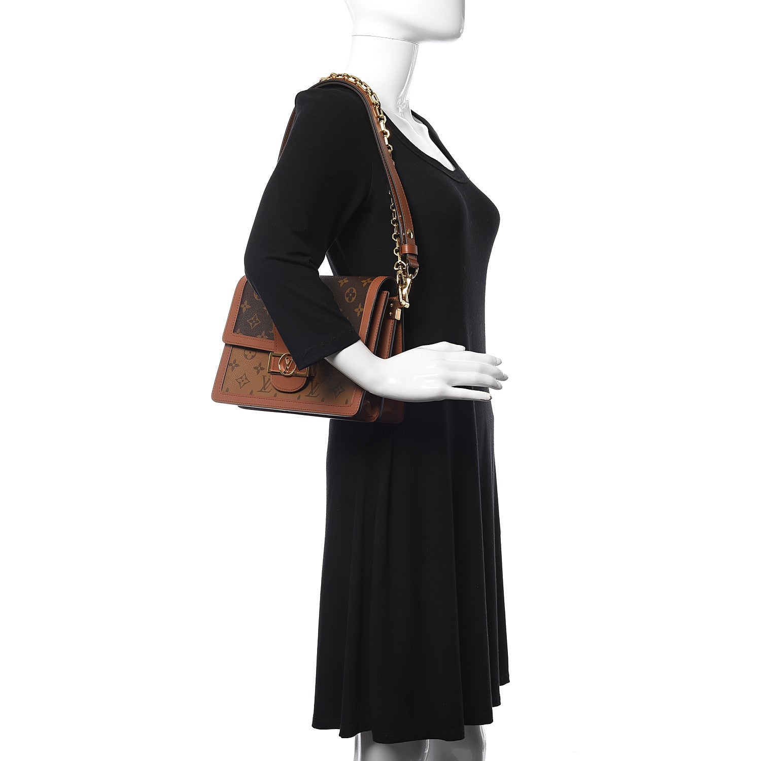 Louis Vuitton Reverse Monogram Dauphine MM 2 of 10