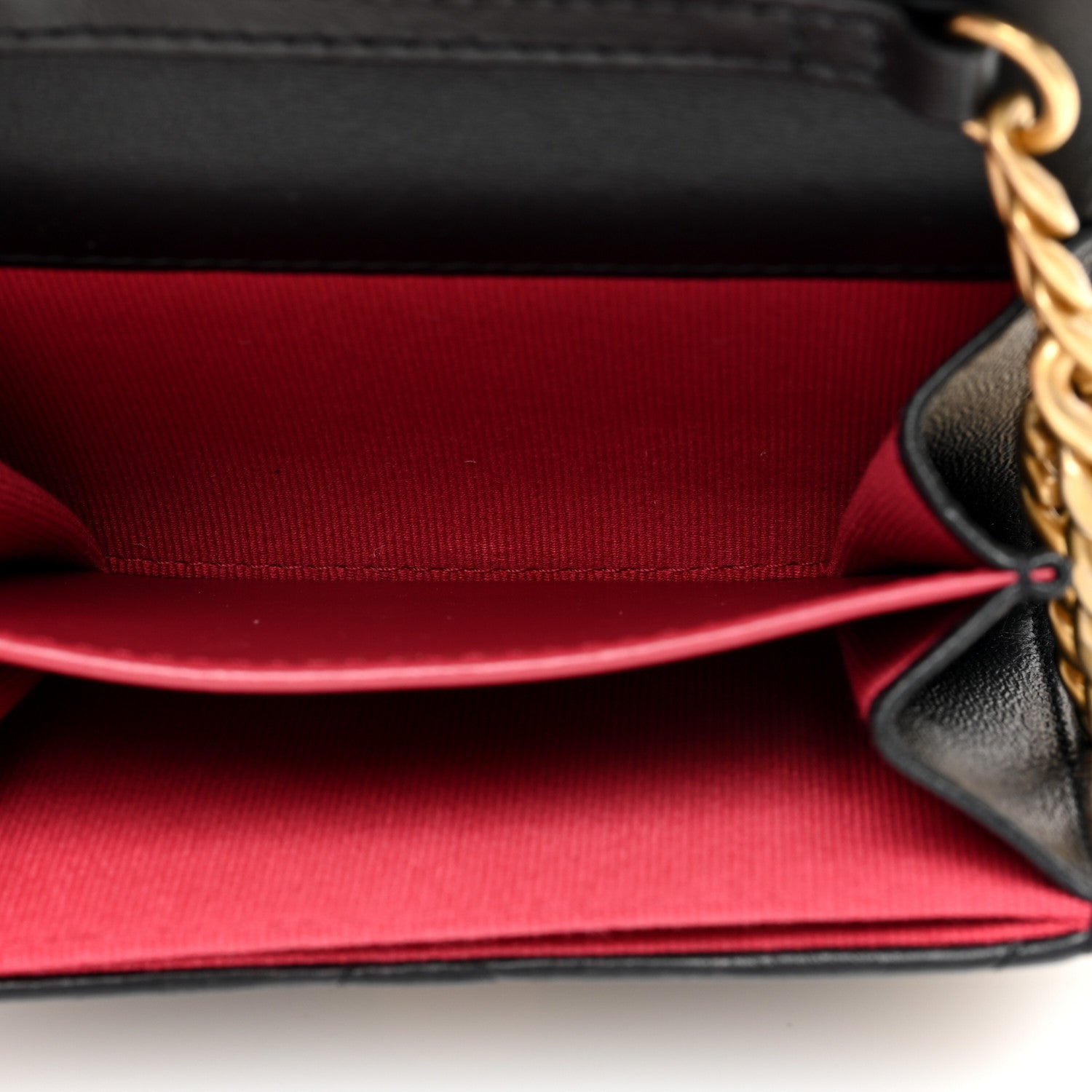 Chanel Lambskin Enamel Quilted Pending CC Card Holder On Chain Black 5 of 10
