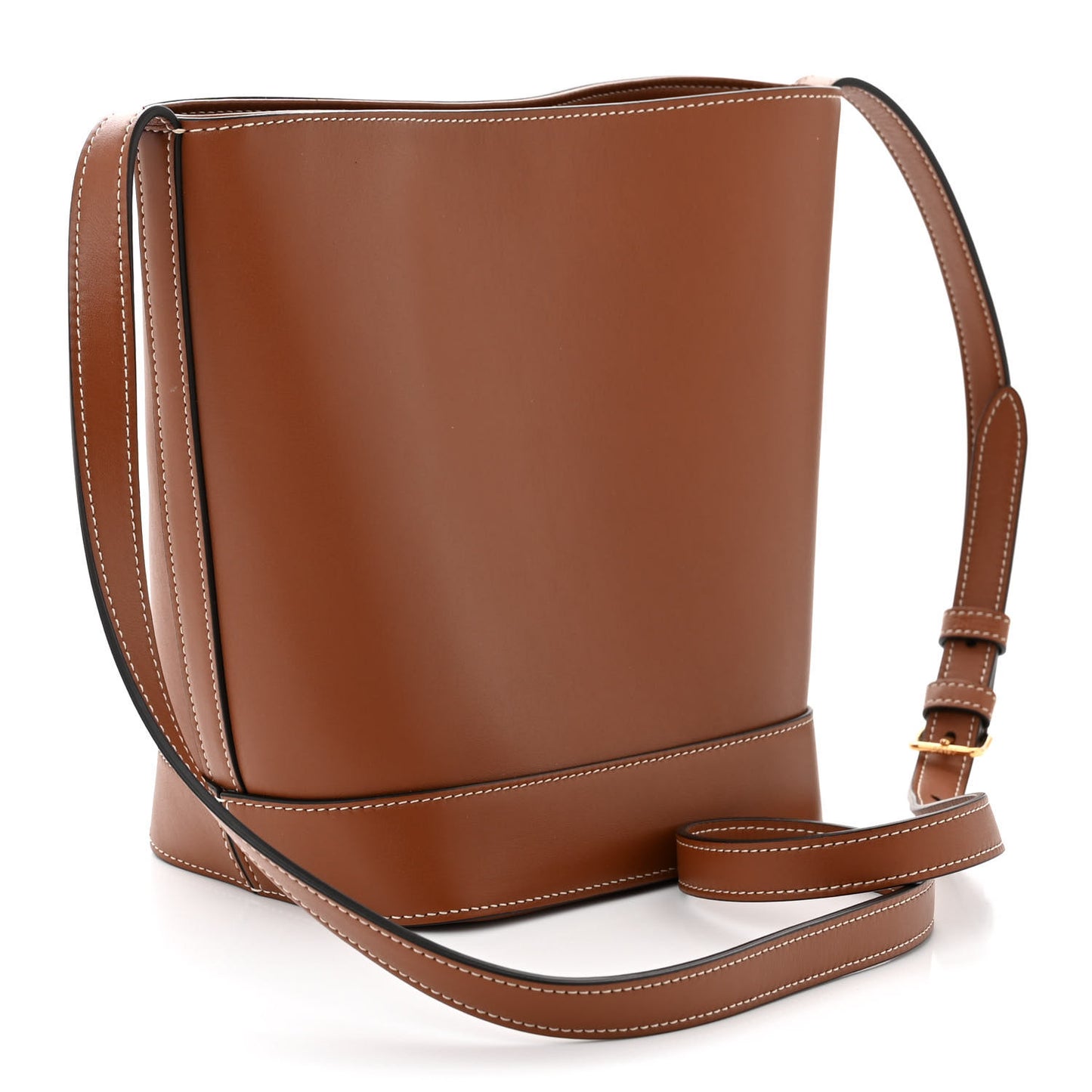 Smooth Calfskin Small Cuir Triomphe Bucket Bag Tan