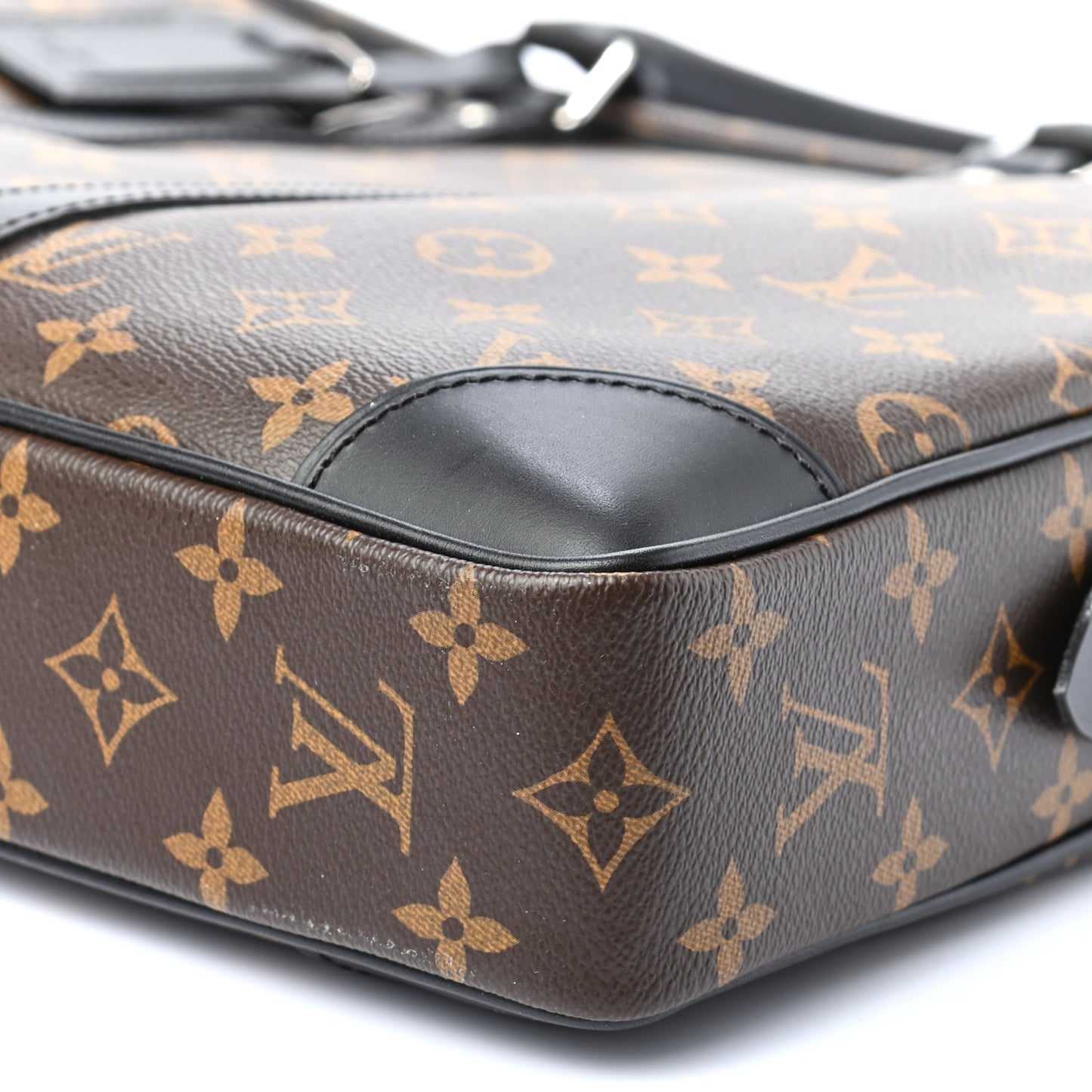 Monogram Macassar Porte Documents Voyage Soft Briefcase
