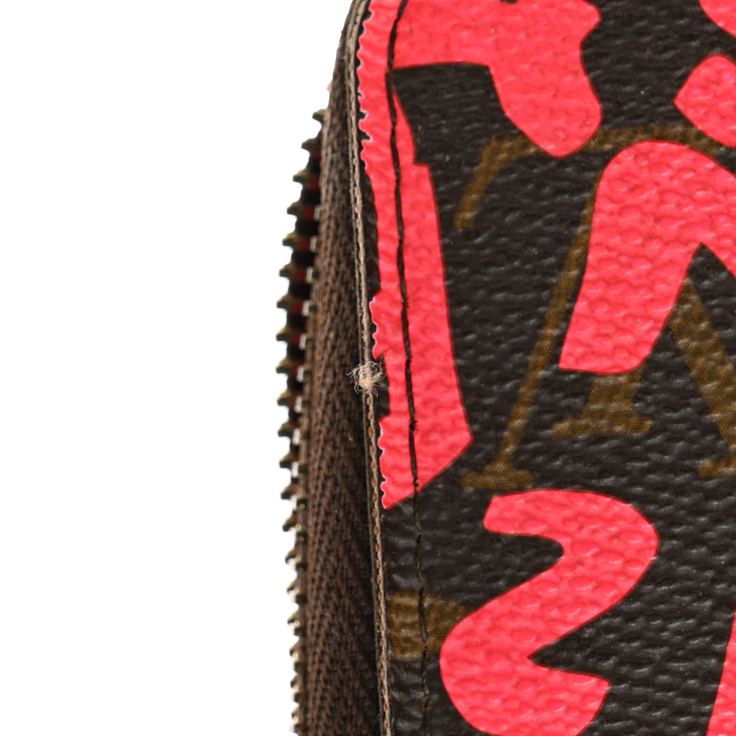 Monogram Graffiti Zippy Wallet Fuchsia