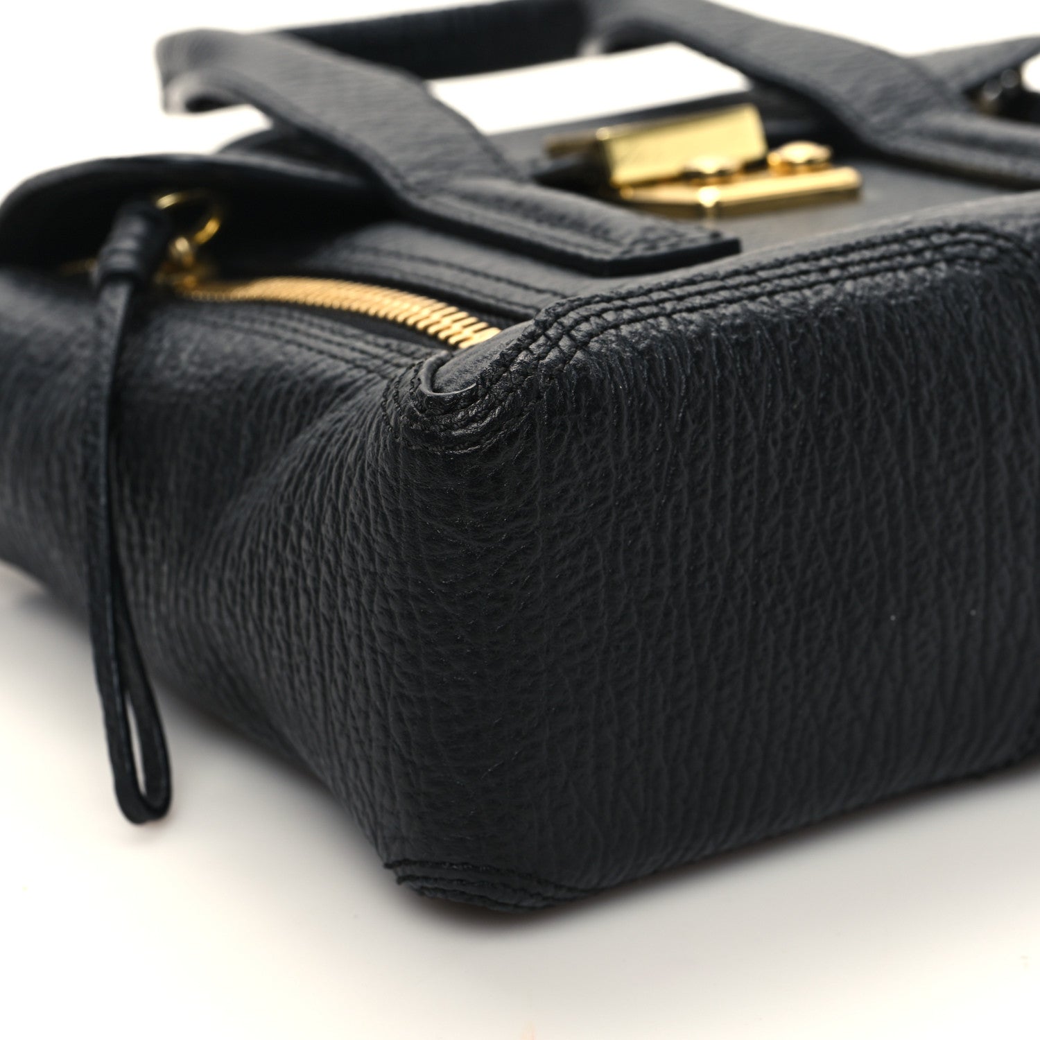 3.1 Phillip Lim Textured Calfskin Mini Pashli Satchel Black 9 of 11