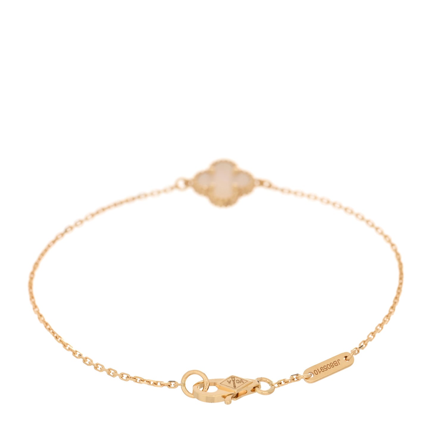 18K Yellow Gold Mother of Pearl Sweet Alhambra Bracelet