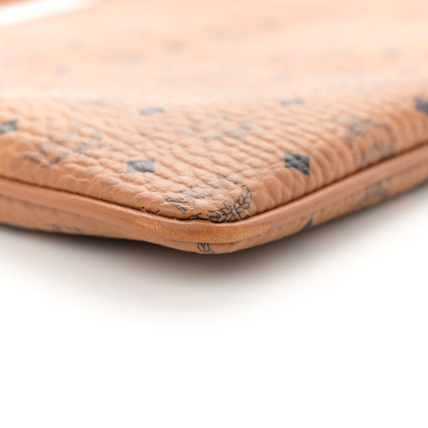 MCM Visetos Medium Crossbody Pouch Cognac 9 of 11