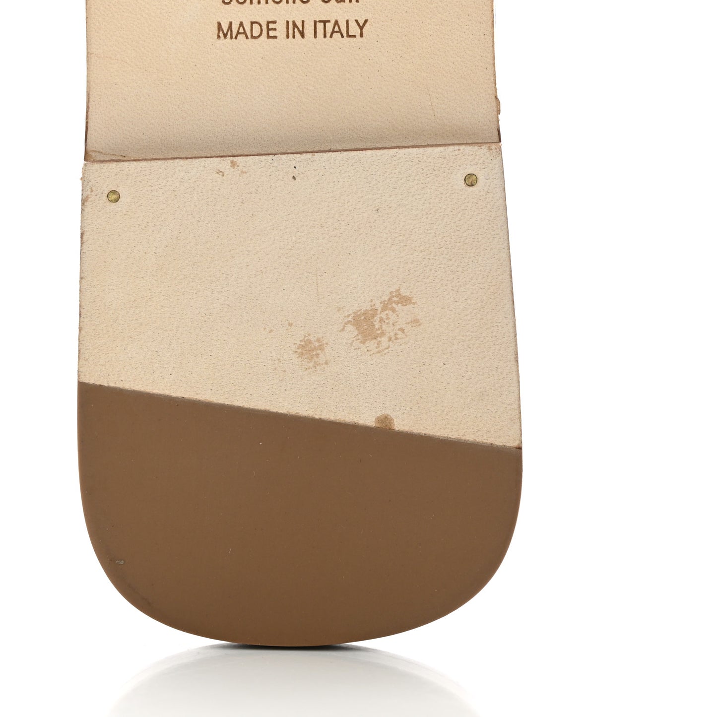 Box Calfskin Oran Sandals 41 Beige Nude