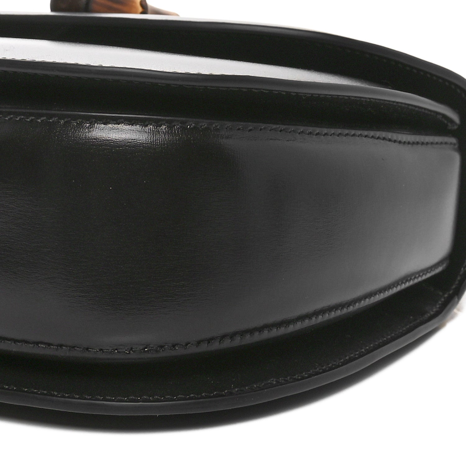 Gucci Boarded Dyana Lux Calfskin Web Medium Bamboo 1947 Top Handle Bag Black 9 of 9