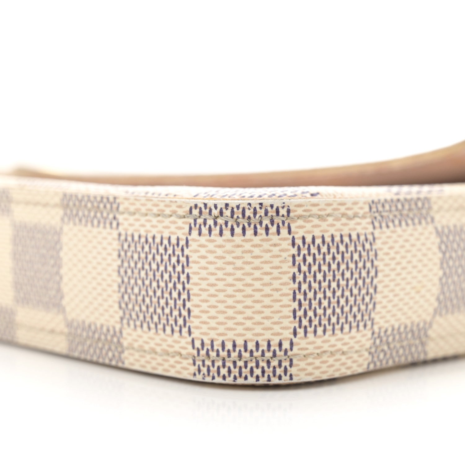 Louis Vuitton Damier Azur Pochette Felicie Chain Wallet Rose Ballerine 12 of 17