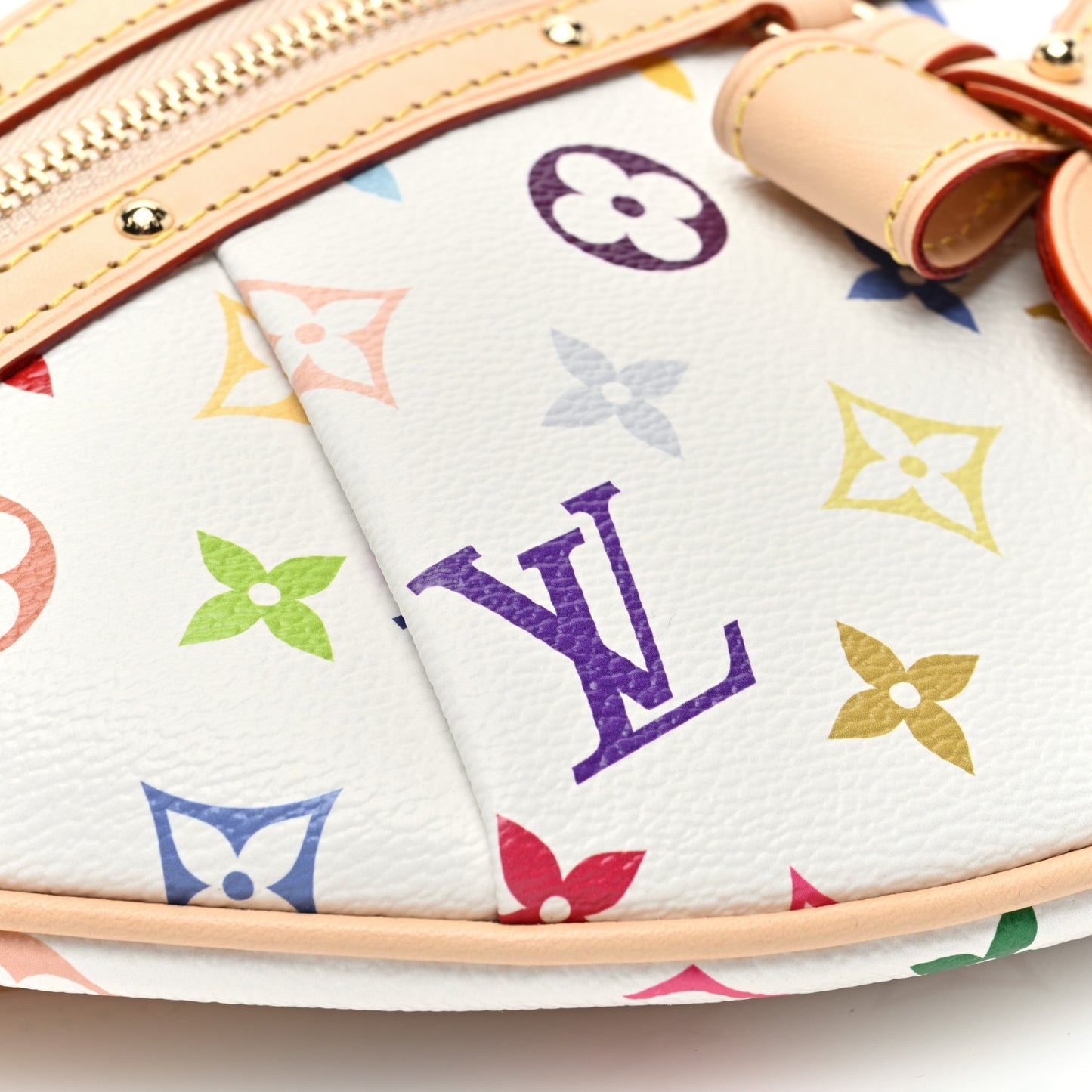 LV X TM Monogram Multicolor High Rise Bumbag White