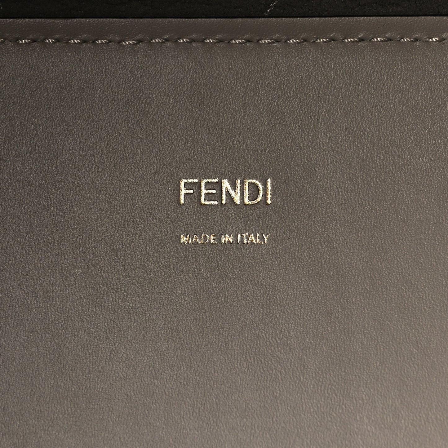 Vitello King Ceylon Plexiglass Woven Logo Debossed Fendi Sunshine Shopper Tote Tortora White Rice