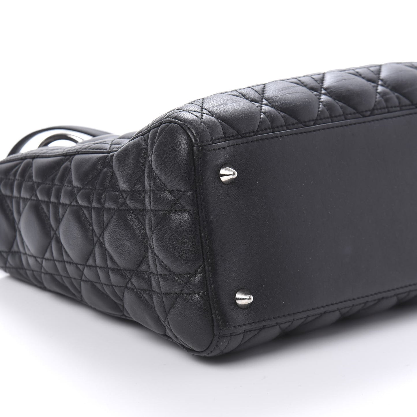 Lambskin Cannage Medium Lady Dior Black