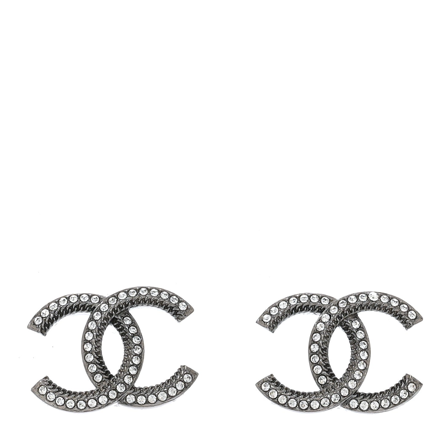 Ruthenium Crystal CC Earrings