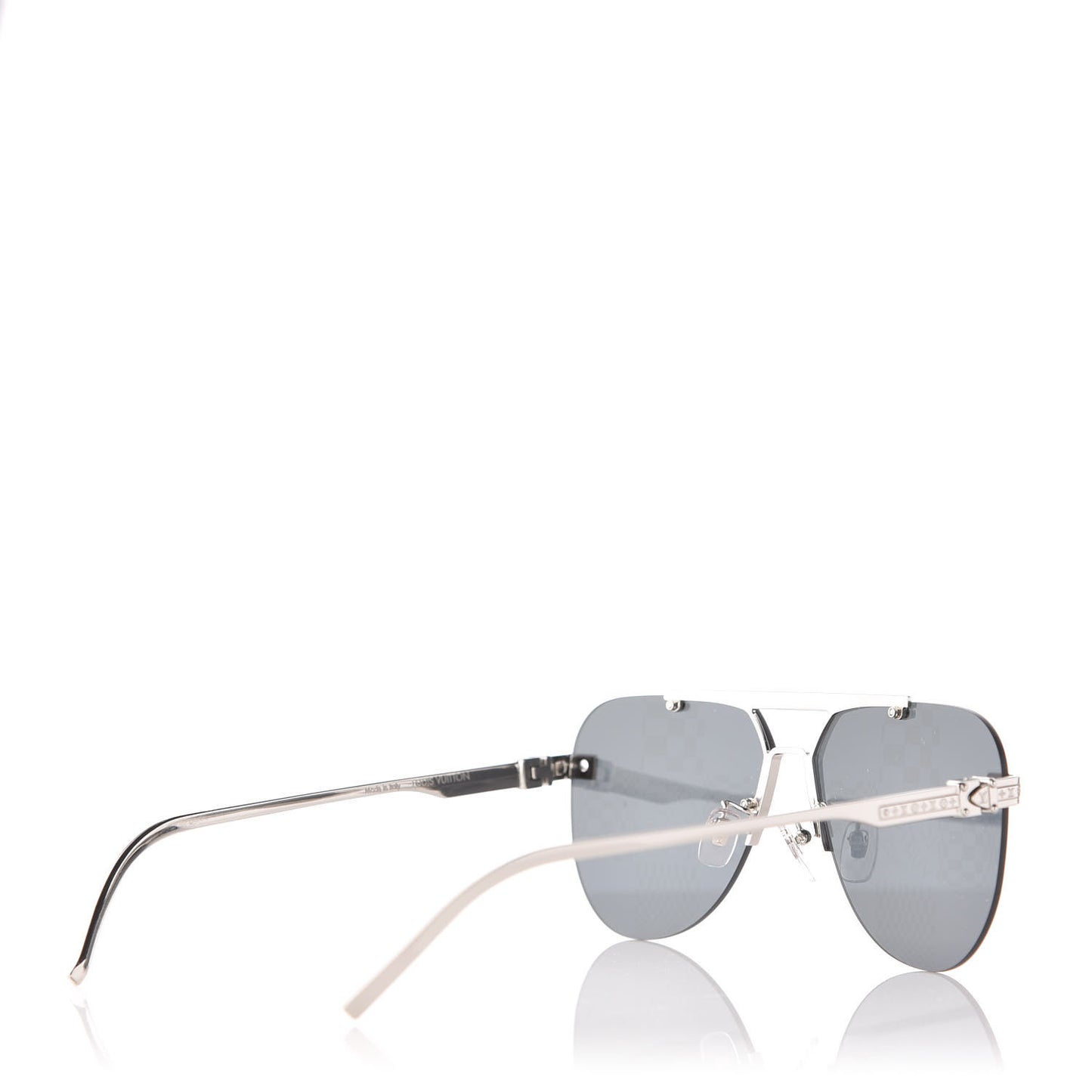 Animated Damier Ash Sunglasses Z1441E Silver