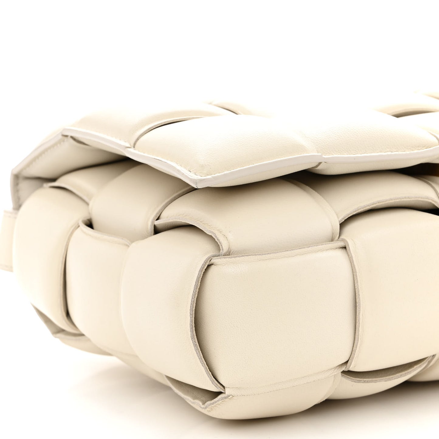 Nappa Maxi Intreccio Padded Cassette Crossbody Bag Plaster