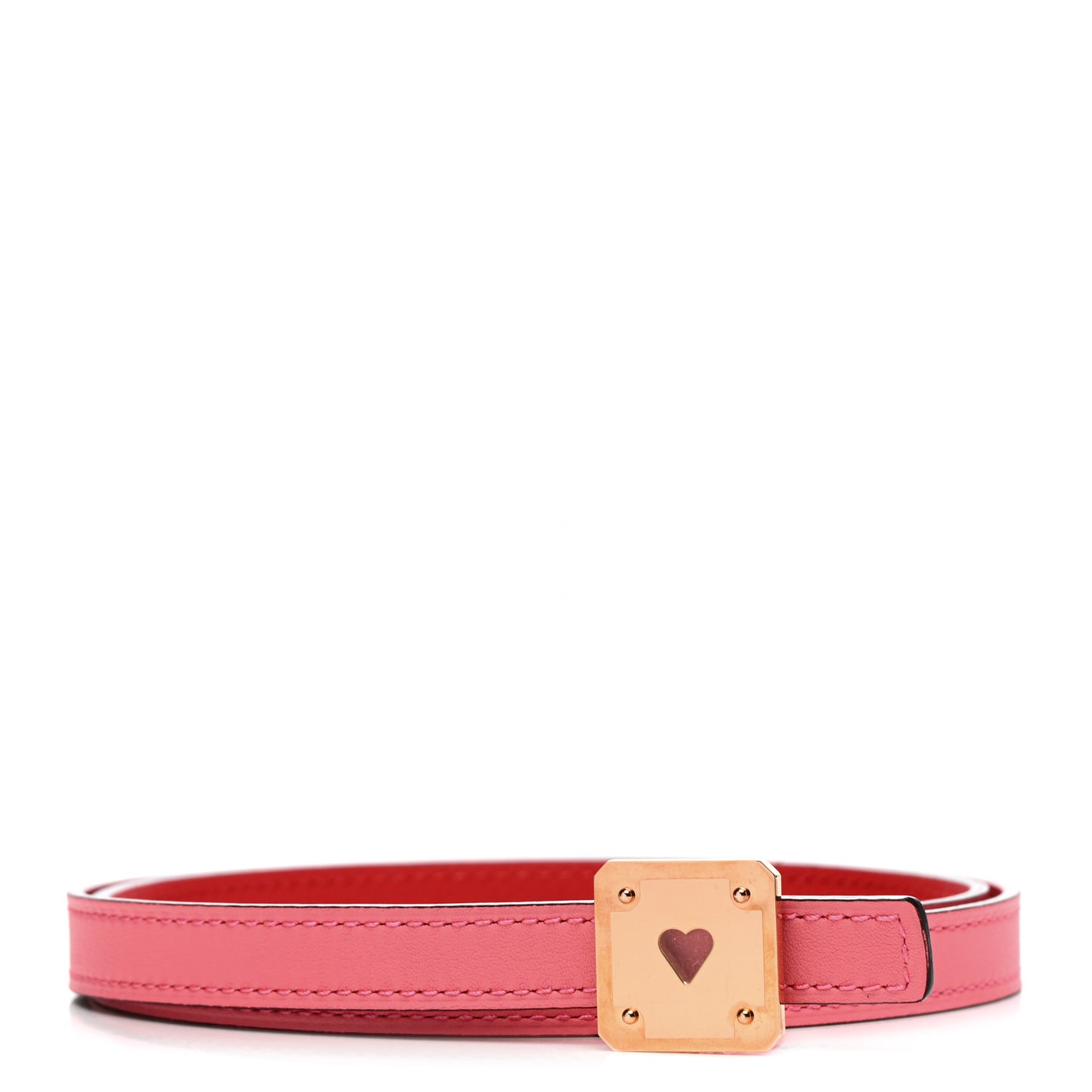 Swift Epsom 13mm As de Coeur Belt 70 Rose D'ete Rouge Tomate