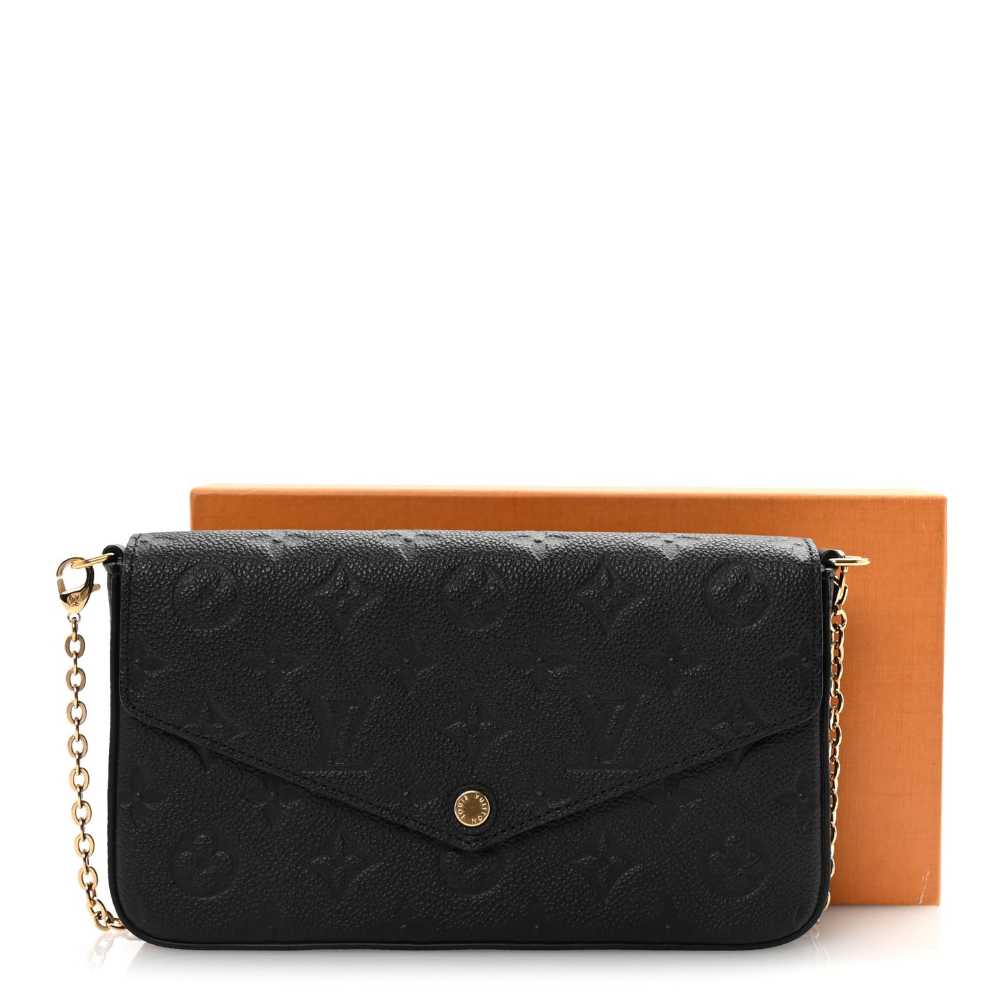 Empreinte Pochette Felicie Chain Wallet Black