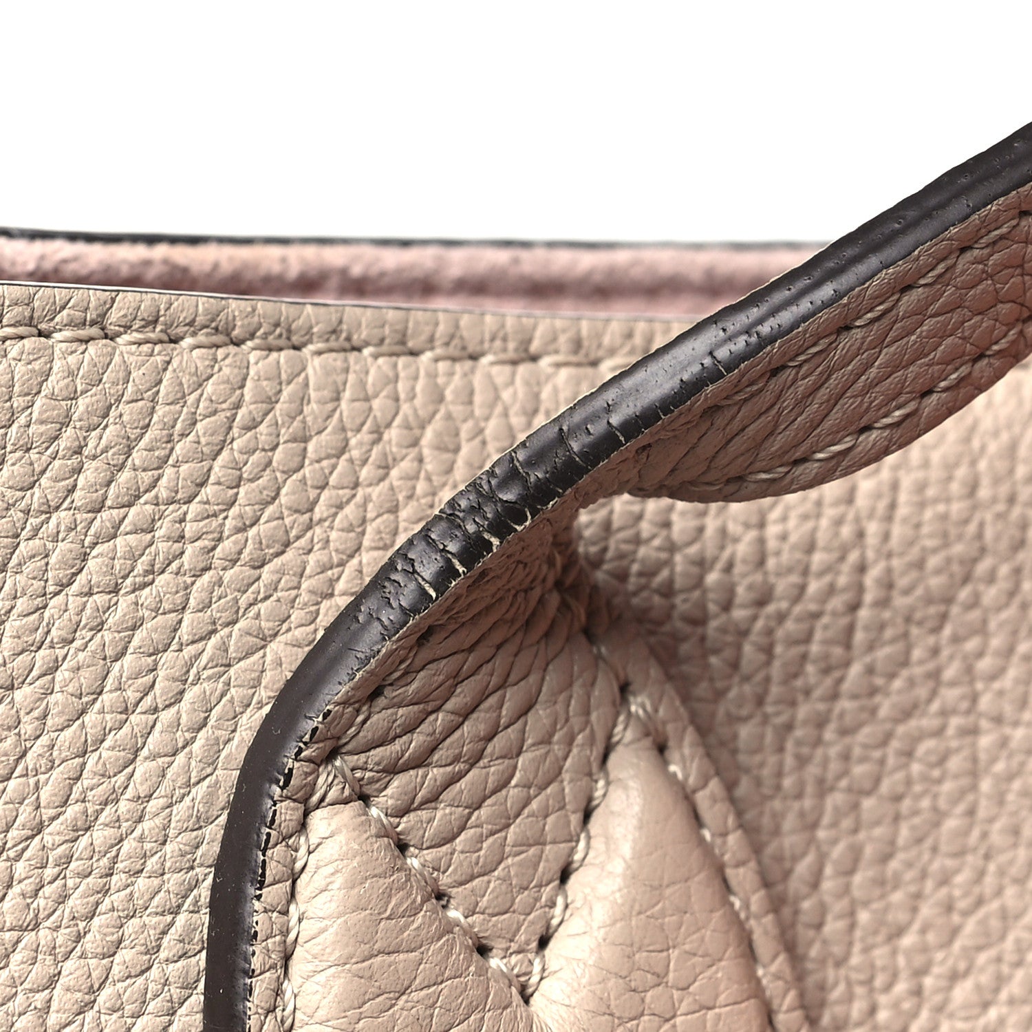 Louis Vuitton Grained Calfskin Lockme Shopper Greige 13 of 16