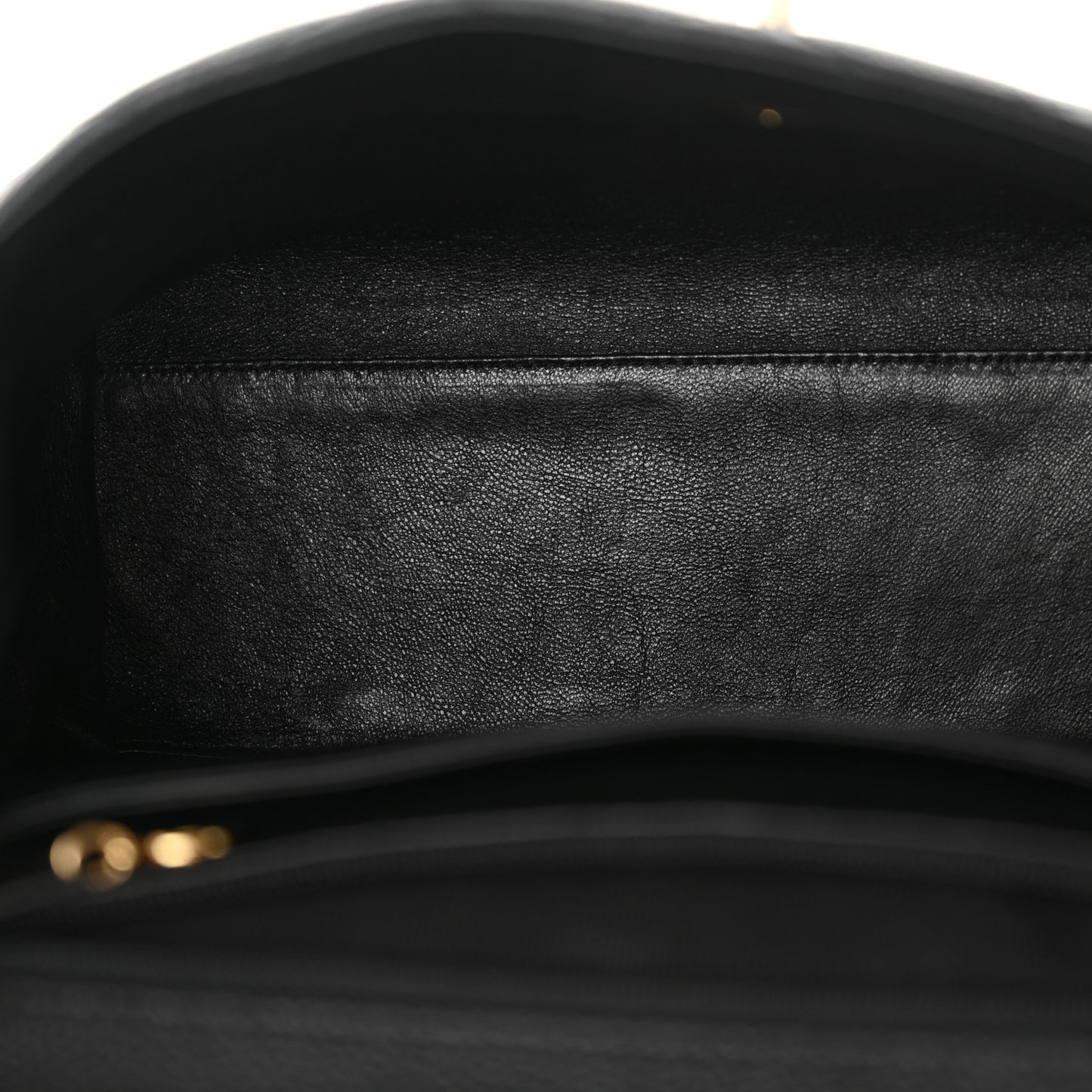 Caviar Quilted Jumbo Kelly Flap Black