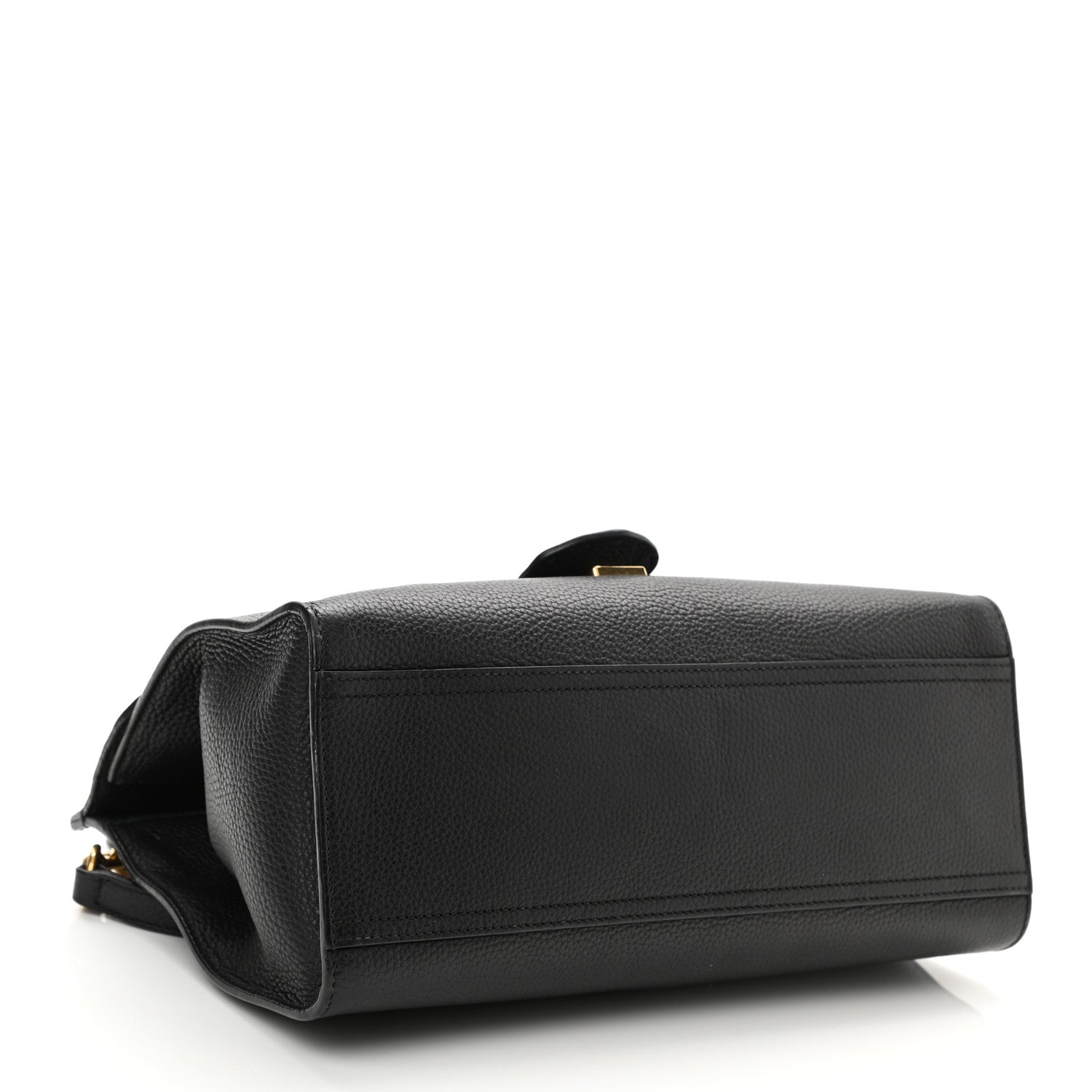 Gucci Calfskin Small GG Marmont Top Handle Bag Black 3 of 11