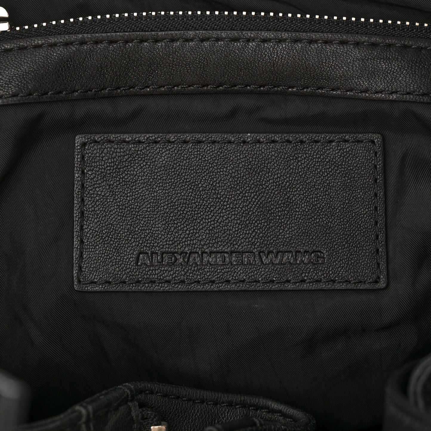 Lambskin Marti Backpack Bag Washed Black Rhodium Hardware